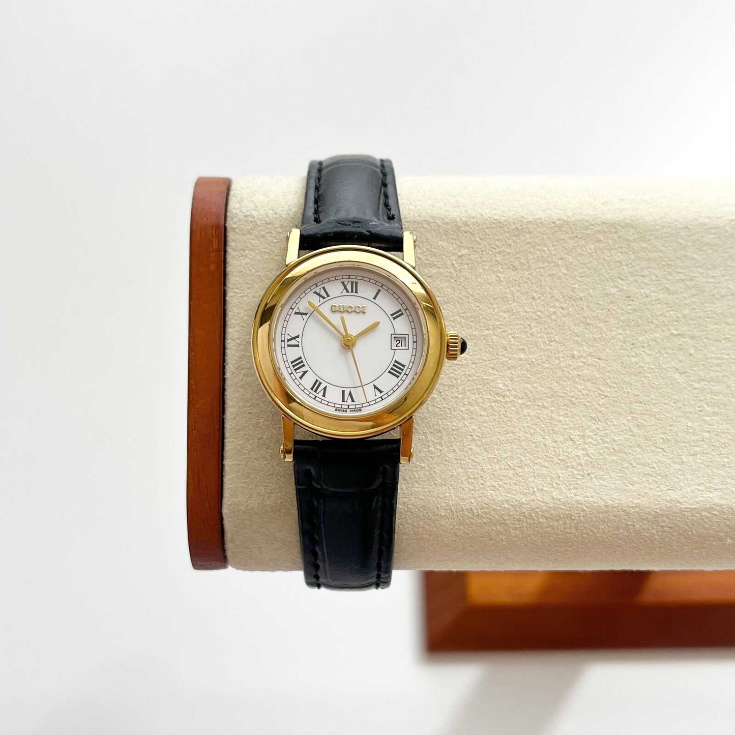 Gucci Gold Vintage Womens Watch, New Band, Gift for Her, Boxed