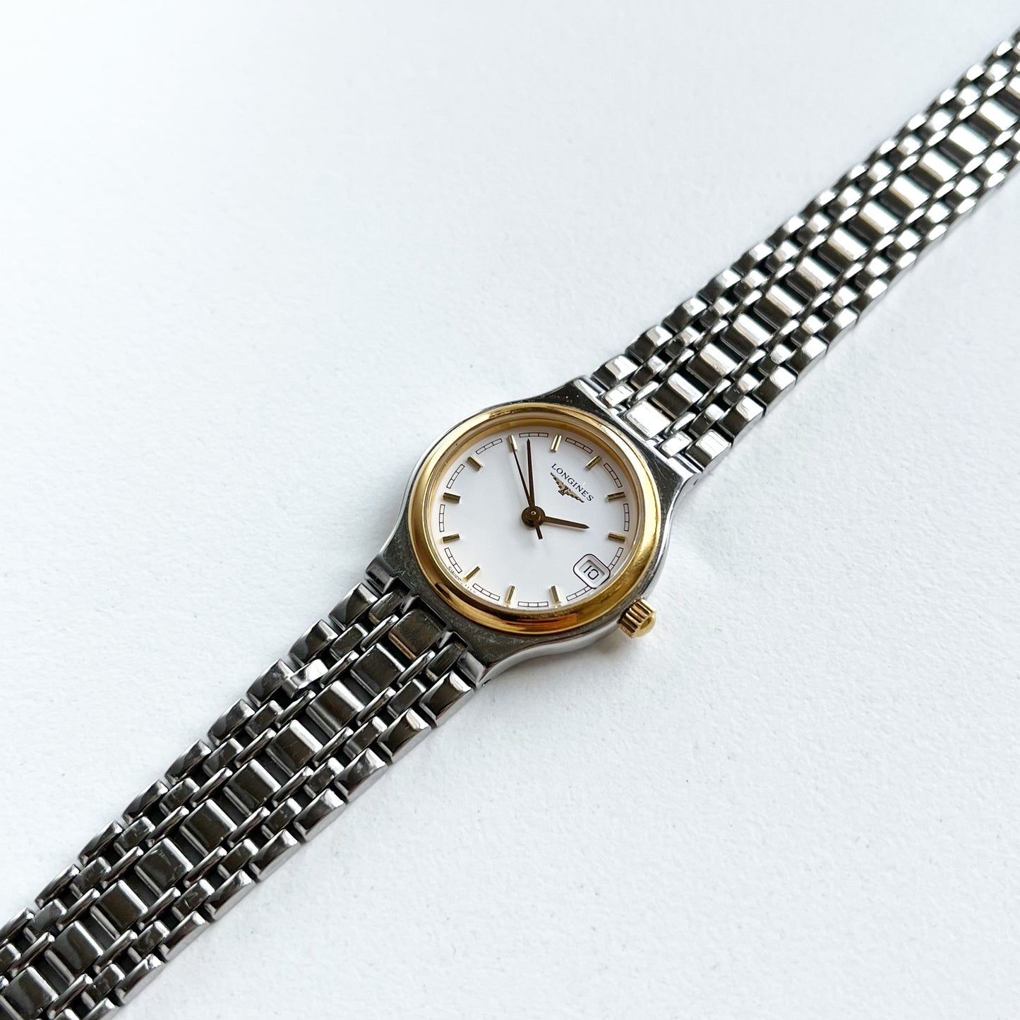 Longines Vintage Womens TwoTone Date Watch, Boxed, Gift for Her - 17cm