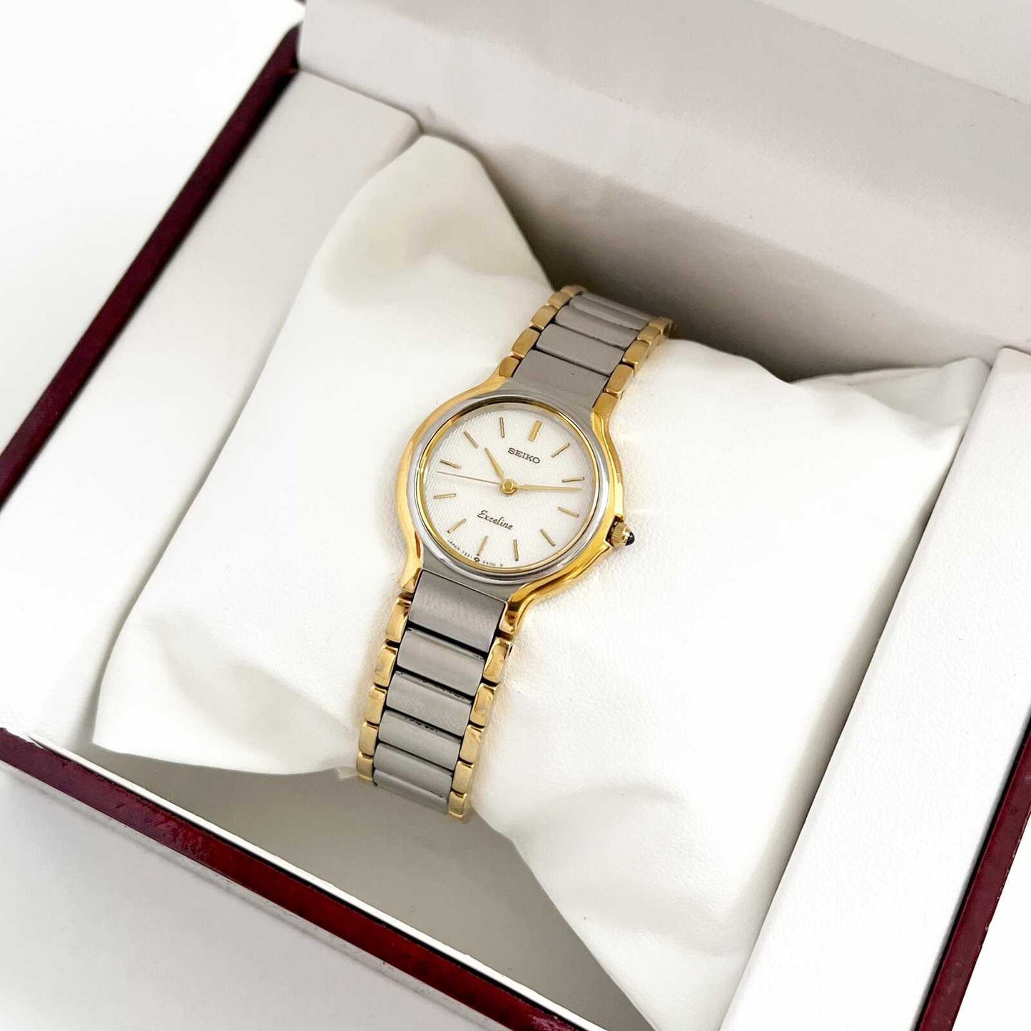 Seiko TwoTone Women’s Vintage Watch, Boxed, Gift for Her - 17 cm