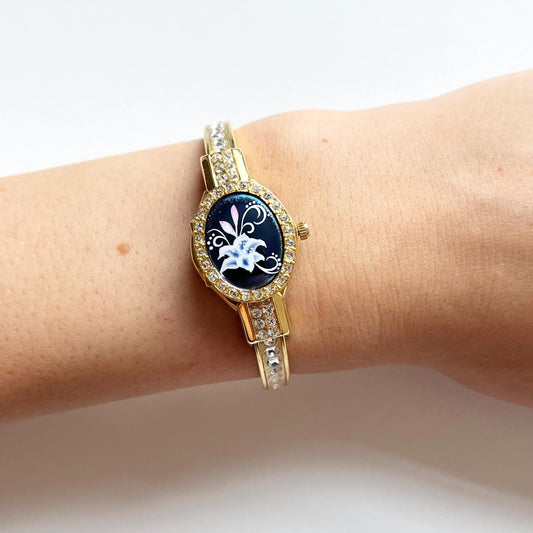 Andre Mouche Vintage Watch from the 90s - wrist watch, gift for her