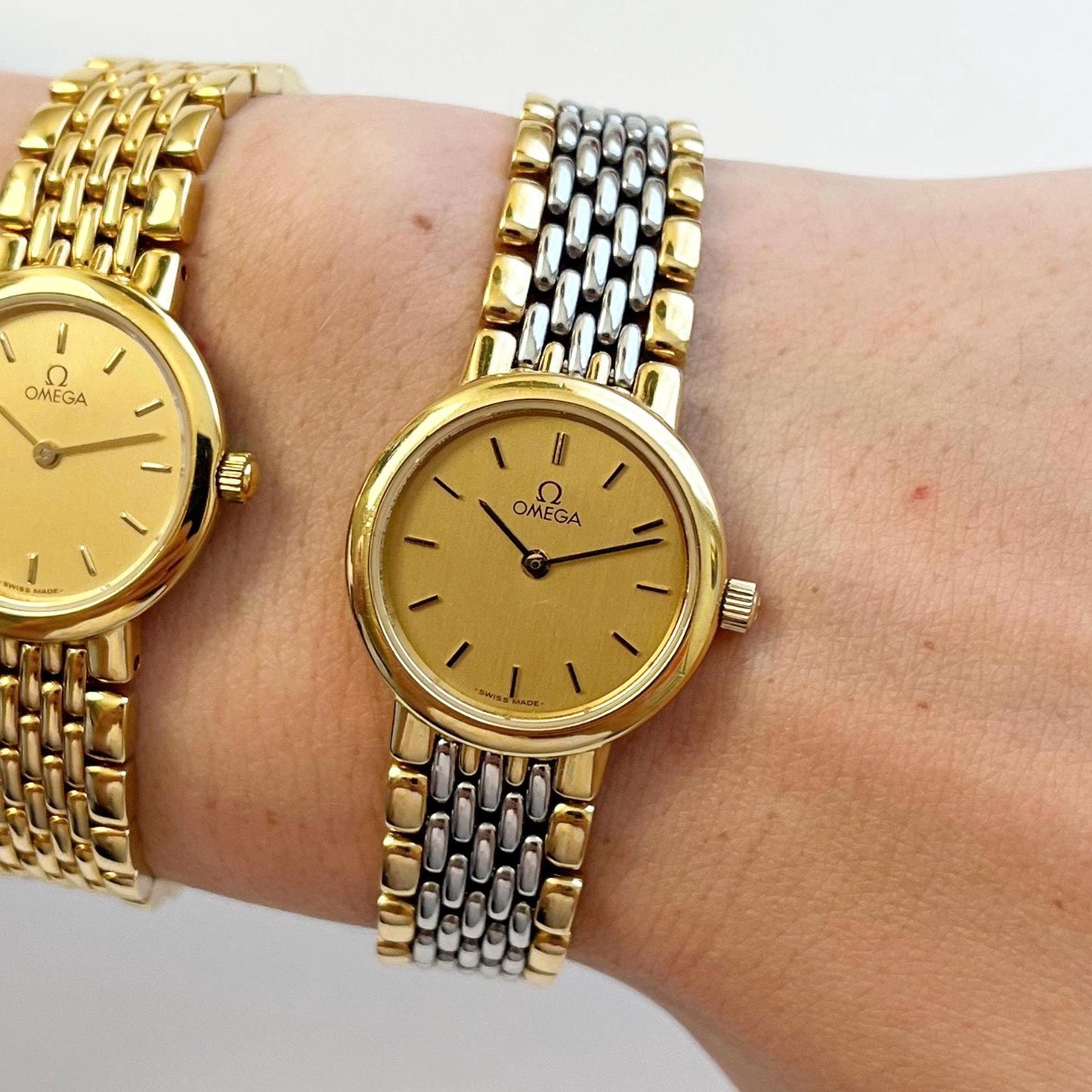 Vintage OMEGA DE VILLE Women’s Watches, Mint, TwoTone Gold Watches, Gift For Her