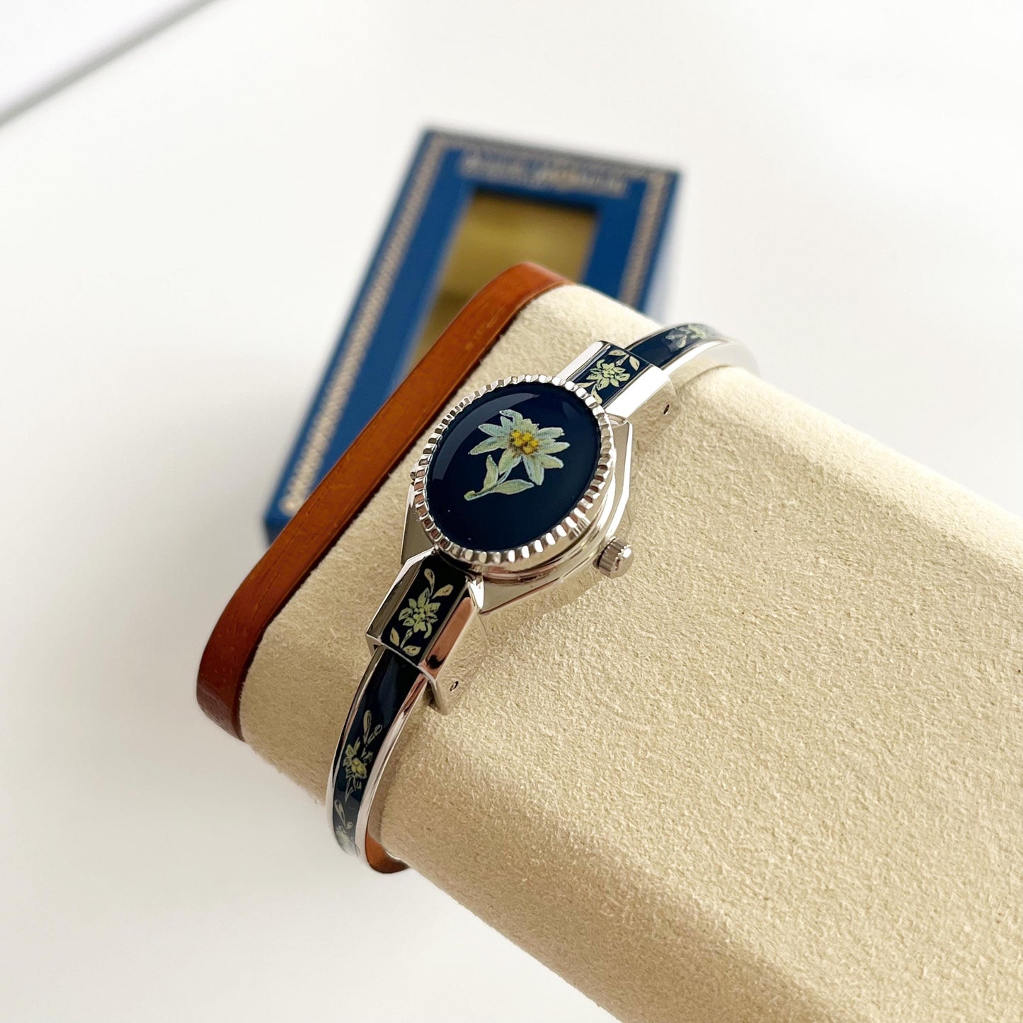 Andre Mouche Vintage Silver Watch, Boxed, Goft for Her