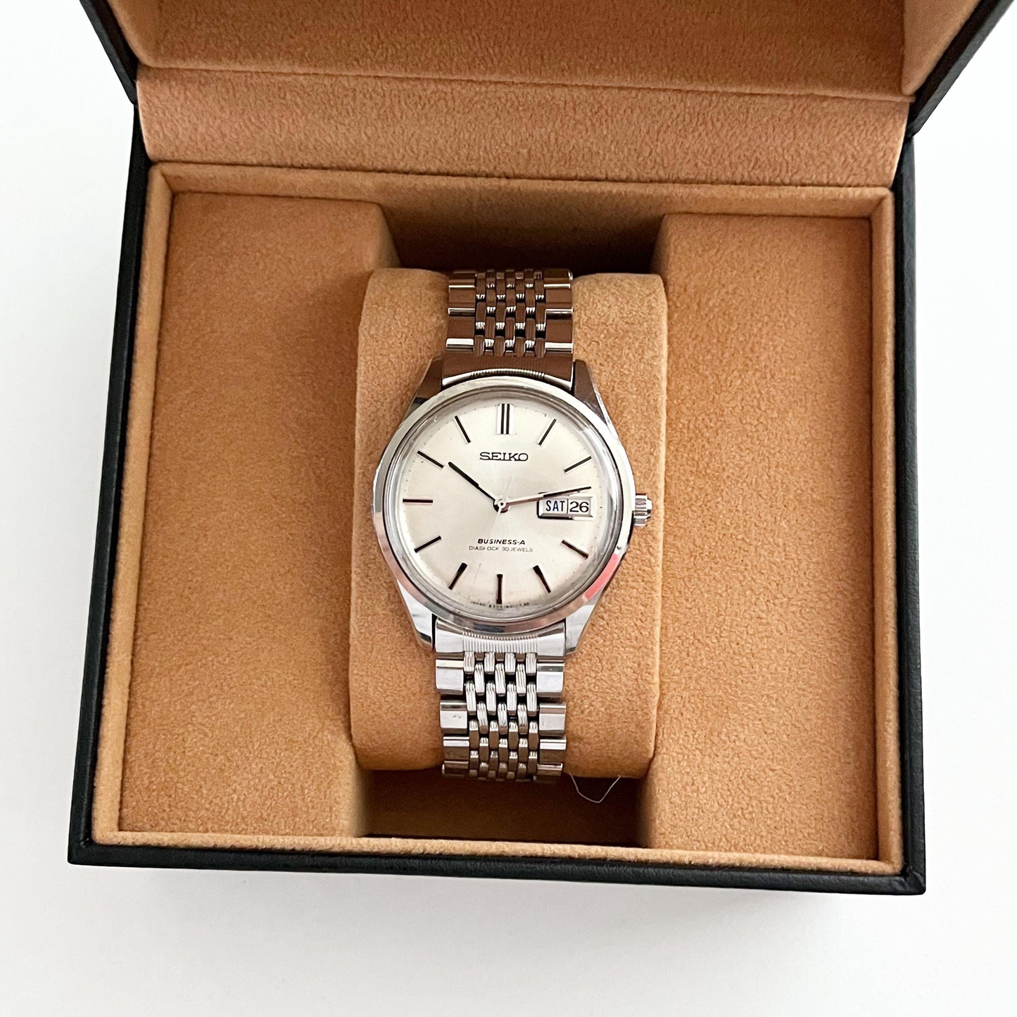 Seiko Vintage Mechanical Automatic Vintage Men’s Stainless Steel Watch, Boxed - 18.5cm