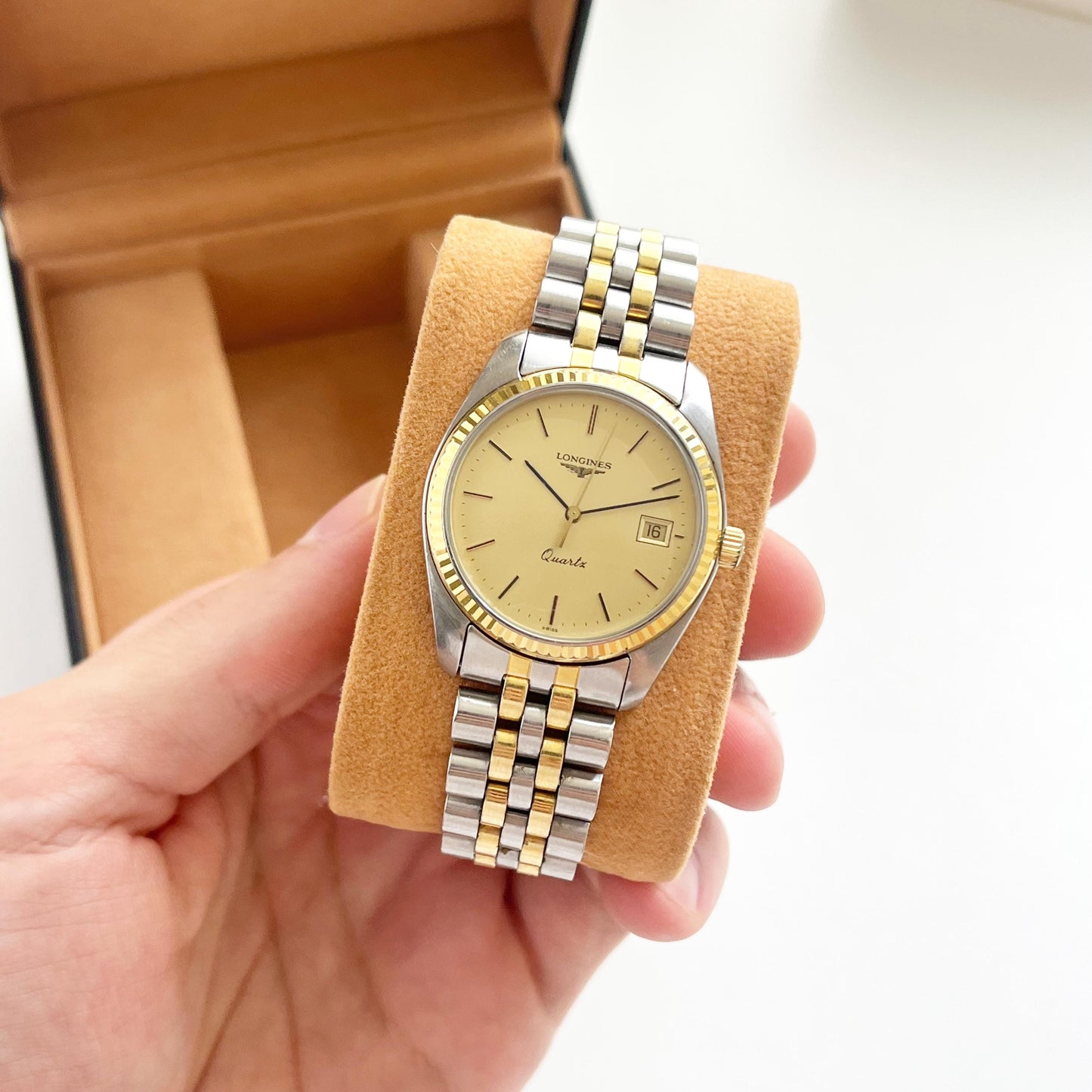 Vintage Women’s Longines, Two-Tone Date Jubilee Bracelet Watch, Gift for Her, Boxed, 18.5cm