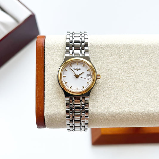 Longines Vintage Womens TwoTone Date Watch, Boxed, Gift for Her - 17cm