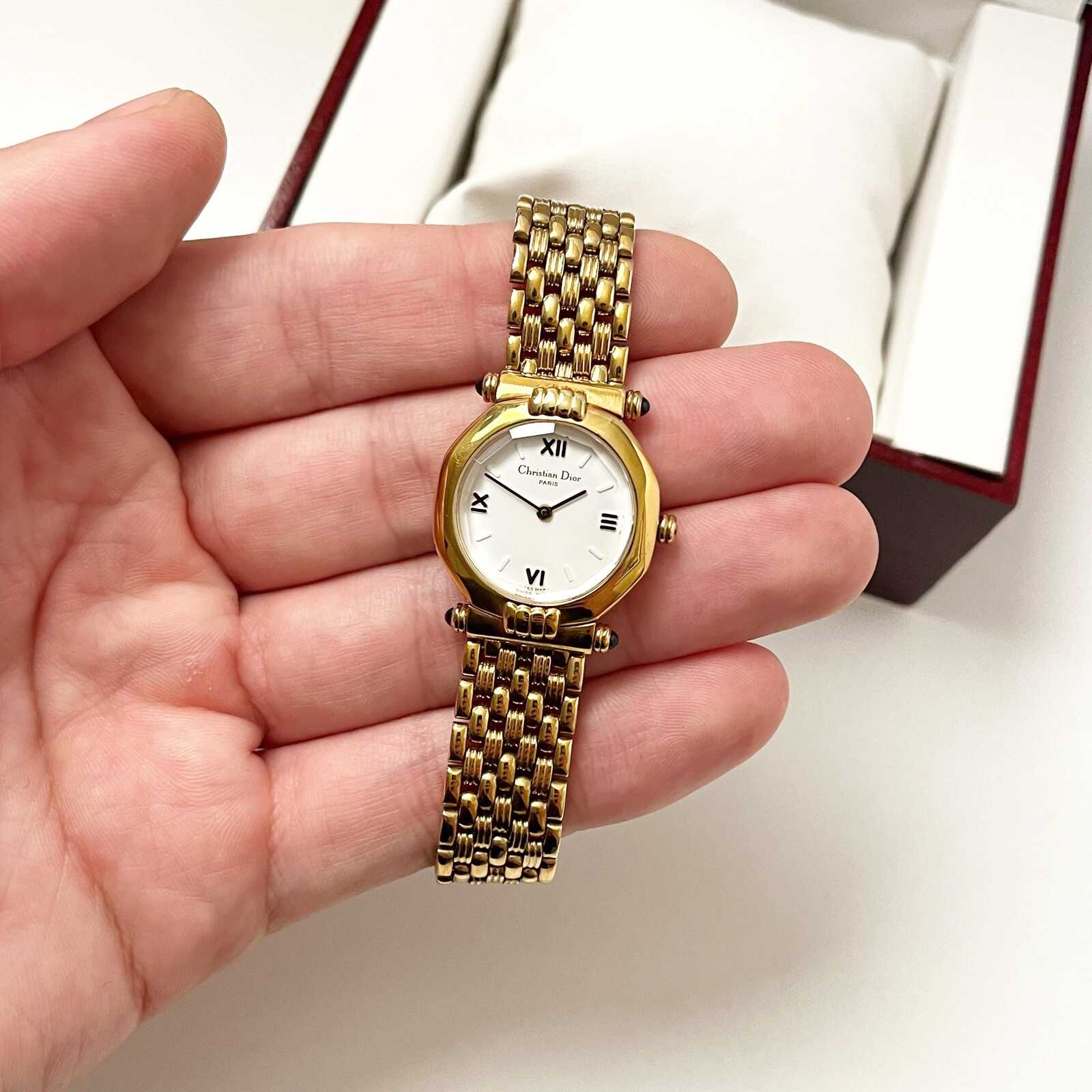 Christian Dior Gold Vintage Women's Watch, Gift for Her, Boxed