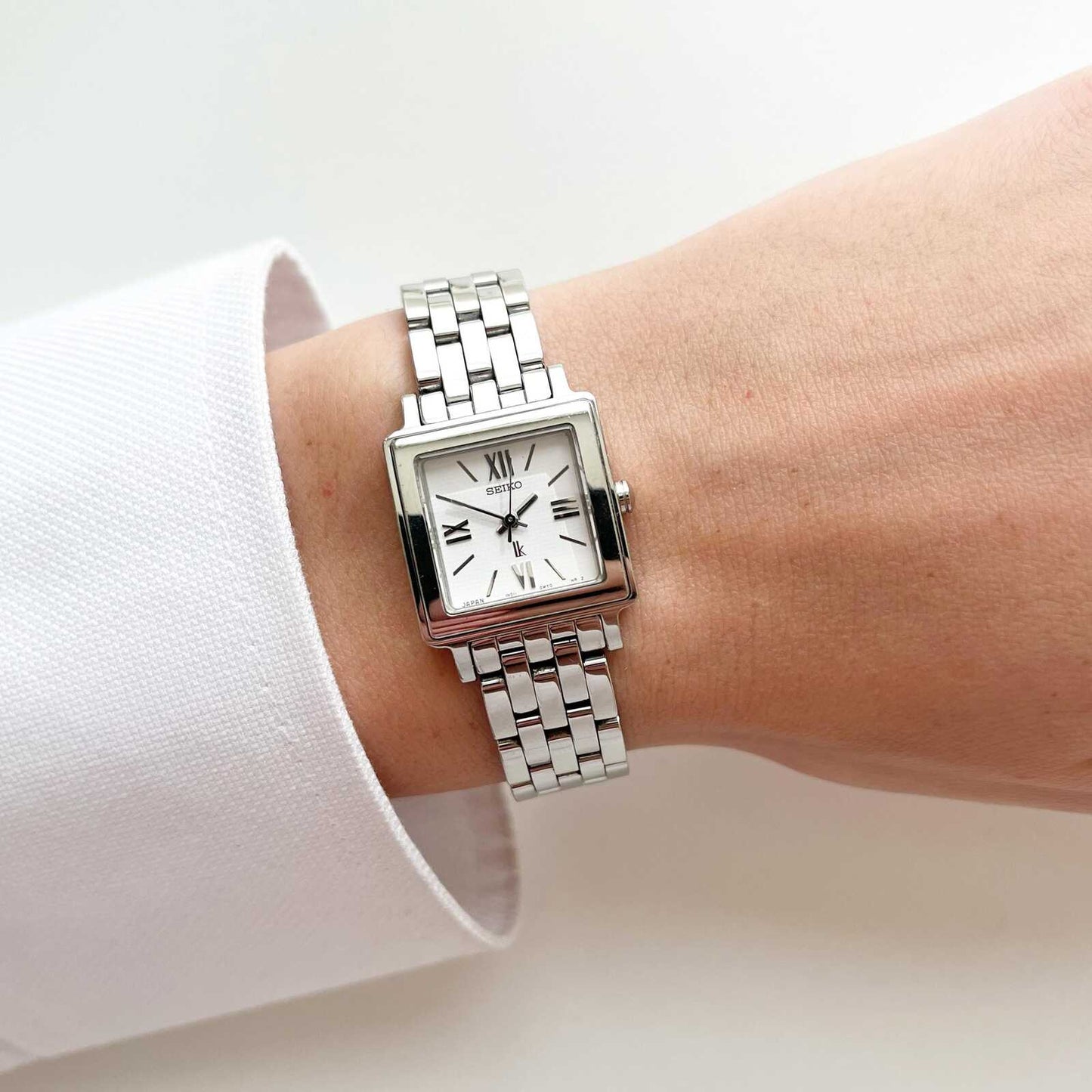 Seiko Square Silver Womens Vintage Watch, Boxed, Gift for Her, 15.5cm