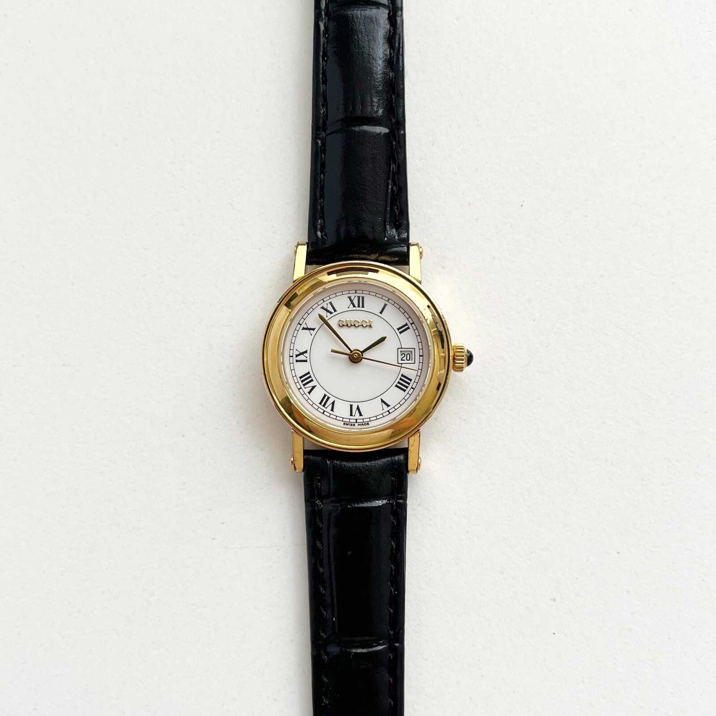 Gucci Gold Vintage Womens Watch, New Band, Gift for Her, Boxed