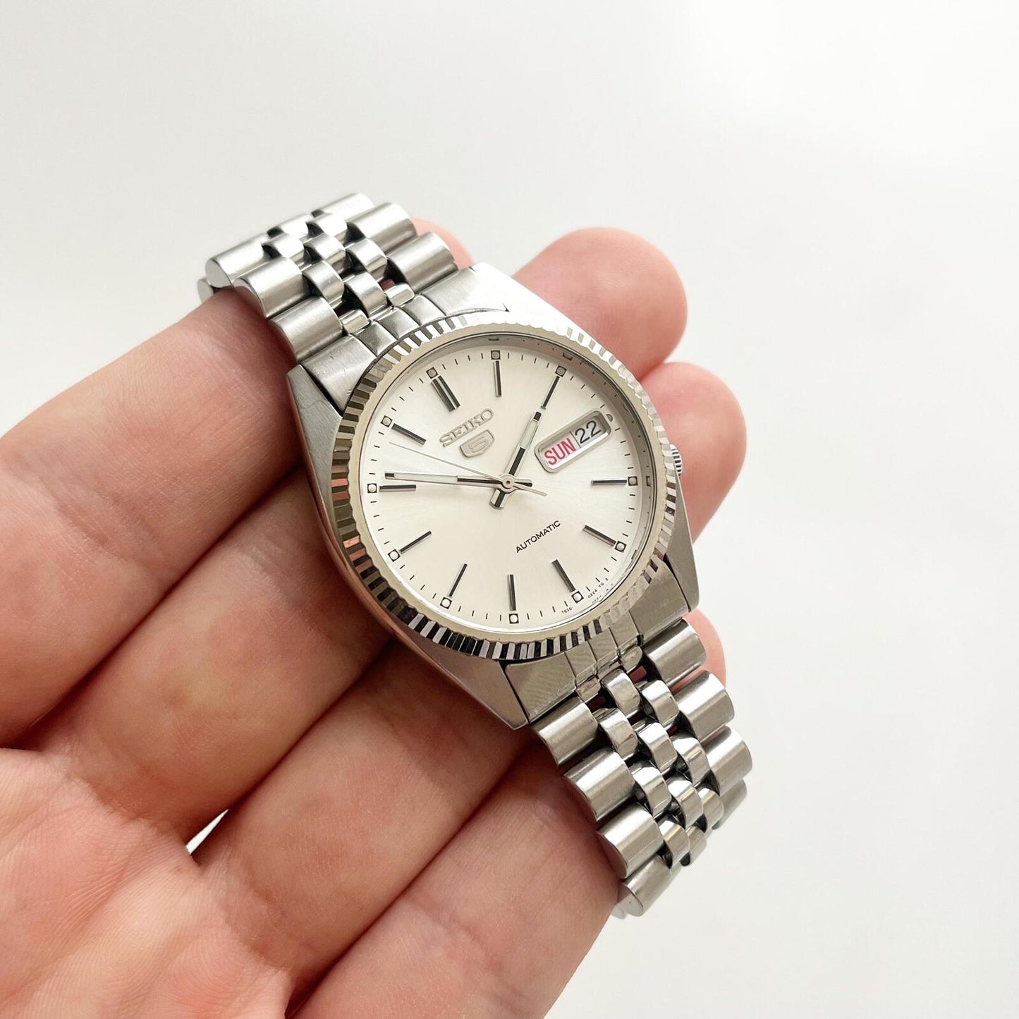 SEIKO Vintage Man’s Stainless Steel Watch, Automatic Mechanical, Boxed - 18cm