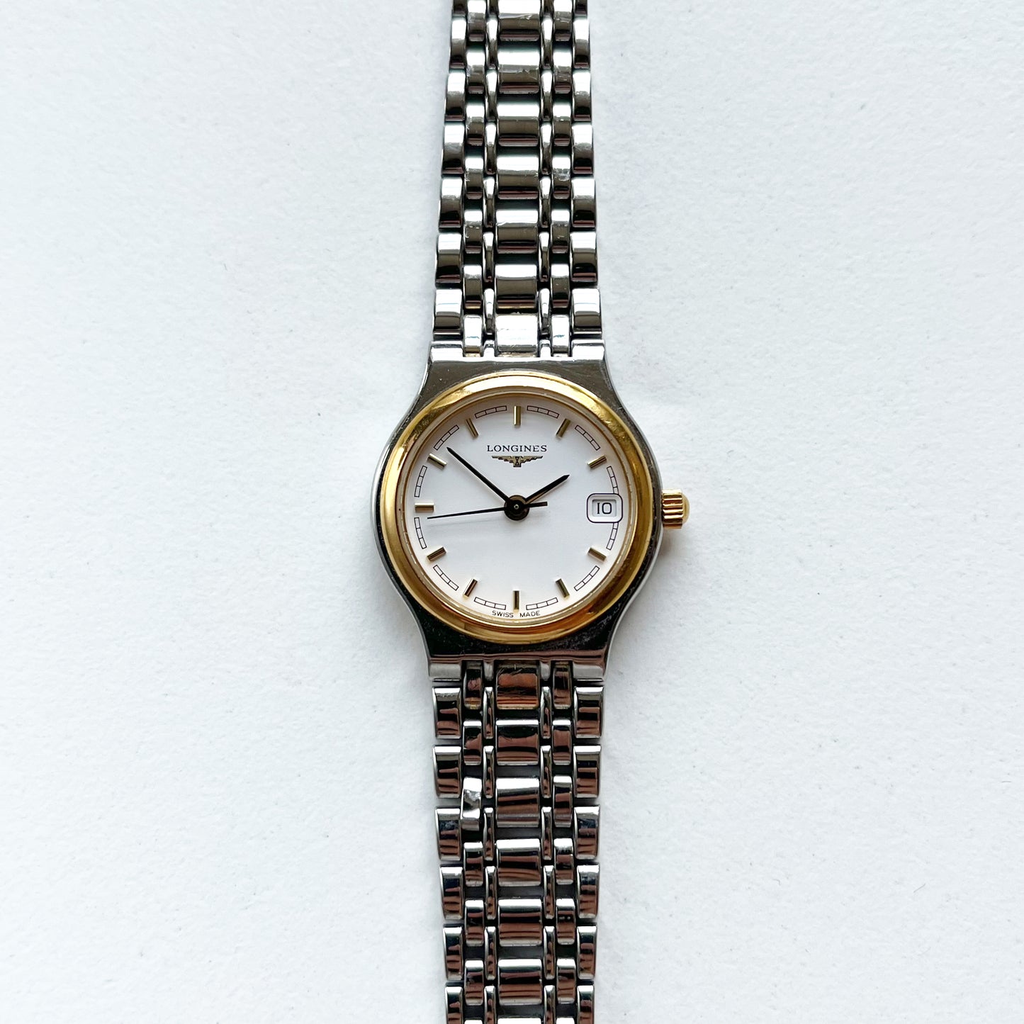 Longines Vintage Womens TwoTone Date Watch, Boxed, Gift for Her - 17cm
