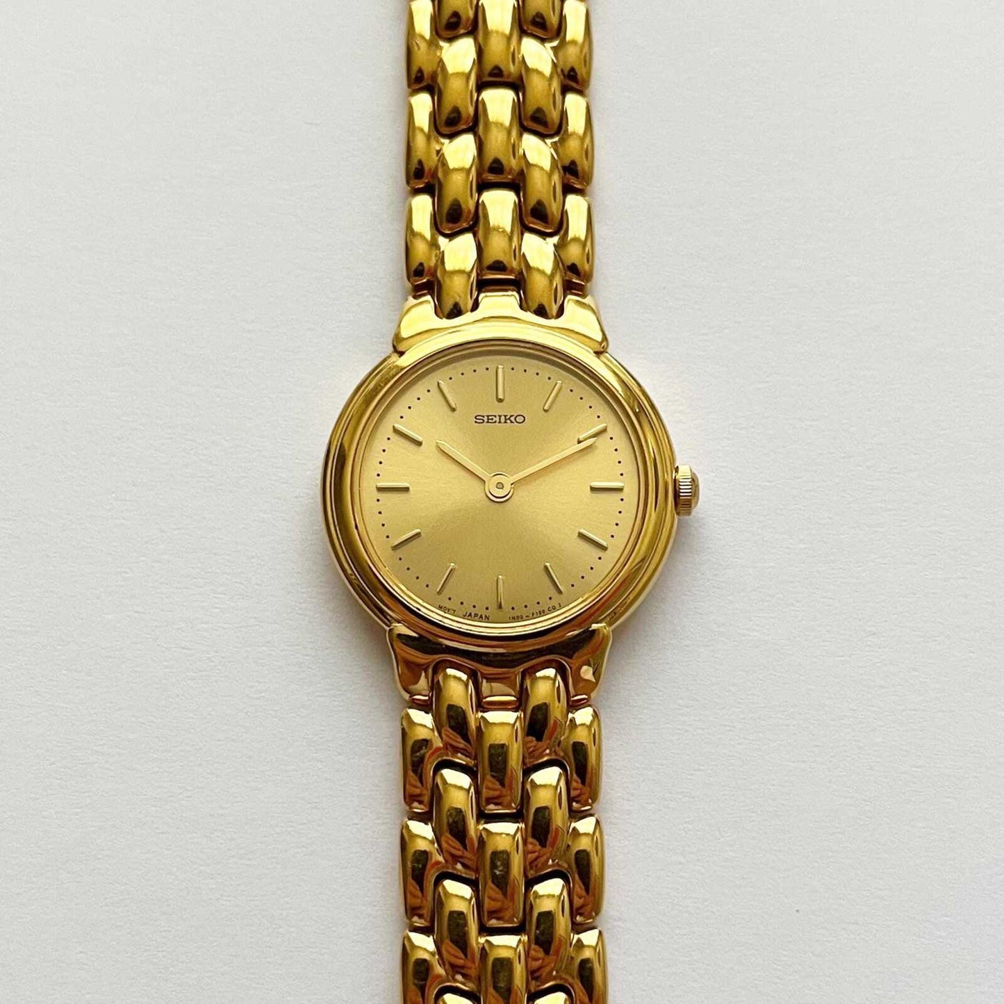Seiko Vintage Gold Womens Watch, Boxed, Gift for Her, 17cm