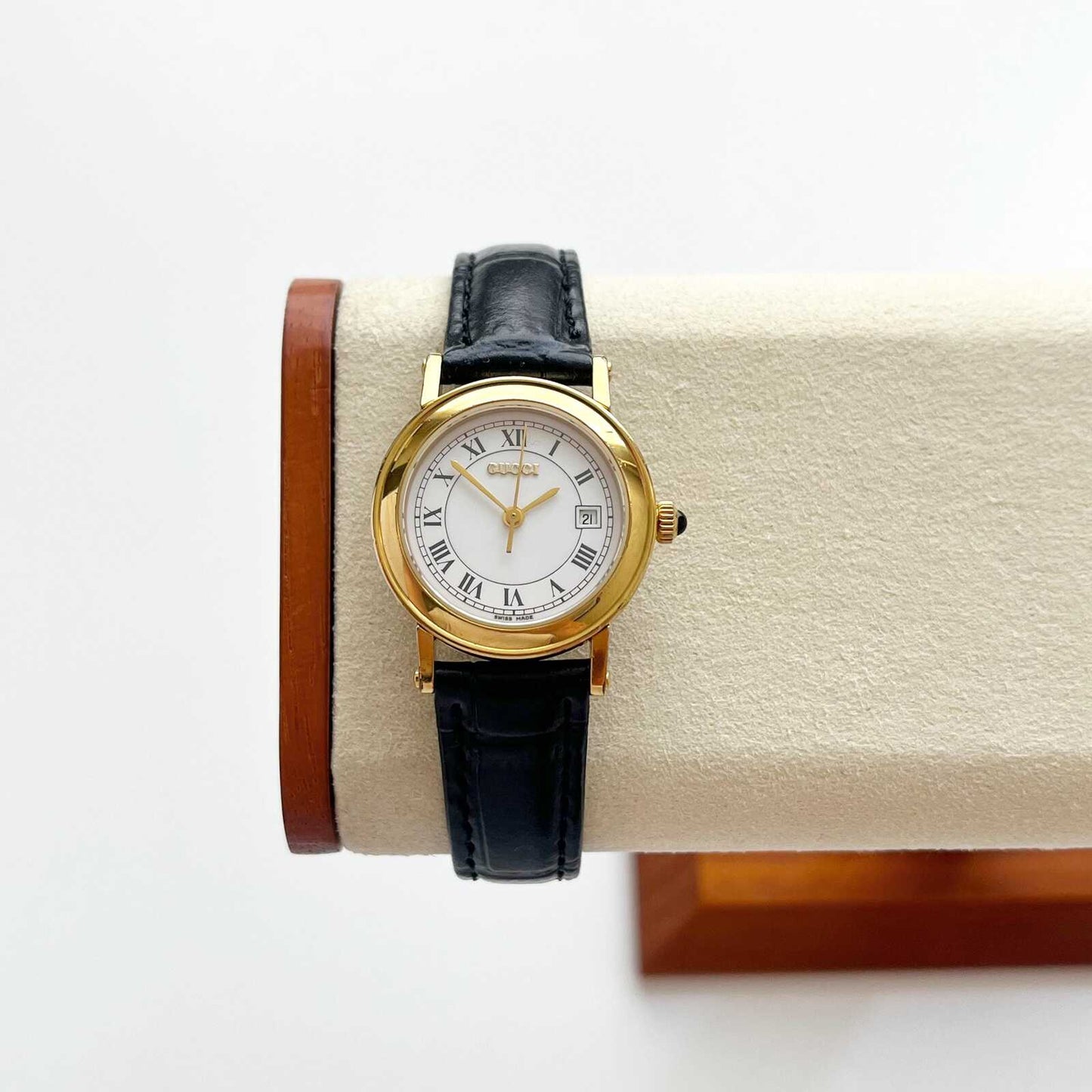 Gucci Gold Vintage Womens Watch, New Band, Gift for Her, Boxed