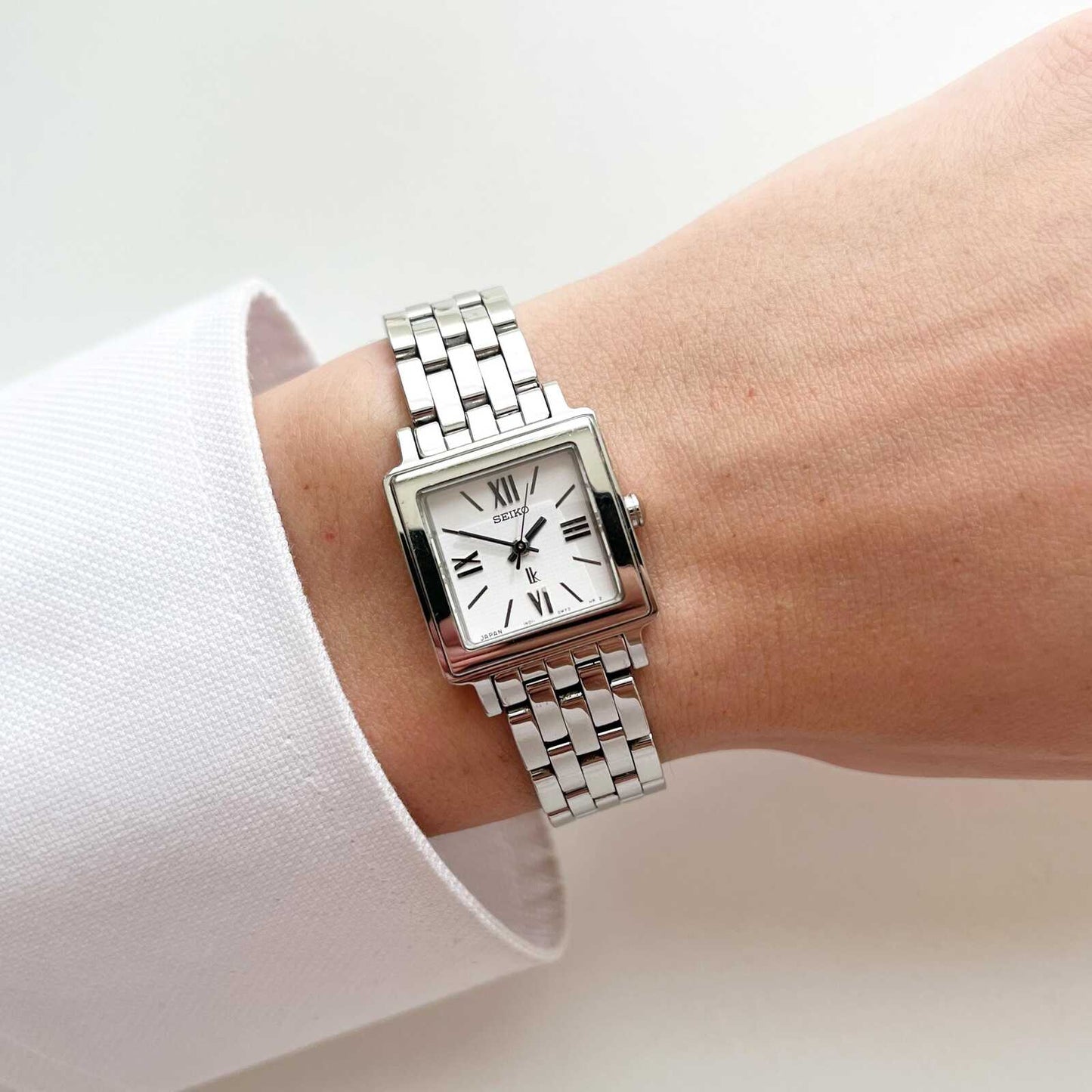 Seiko Square Silver Womens Vintage Watch, Boxed, Gift for Her, 15.5cm