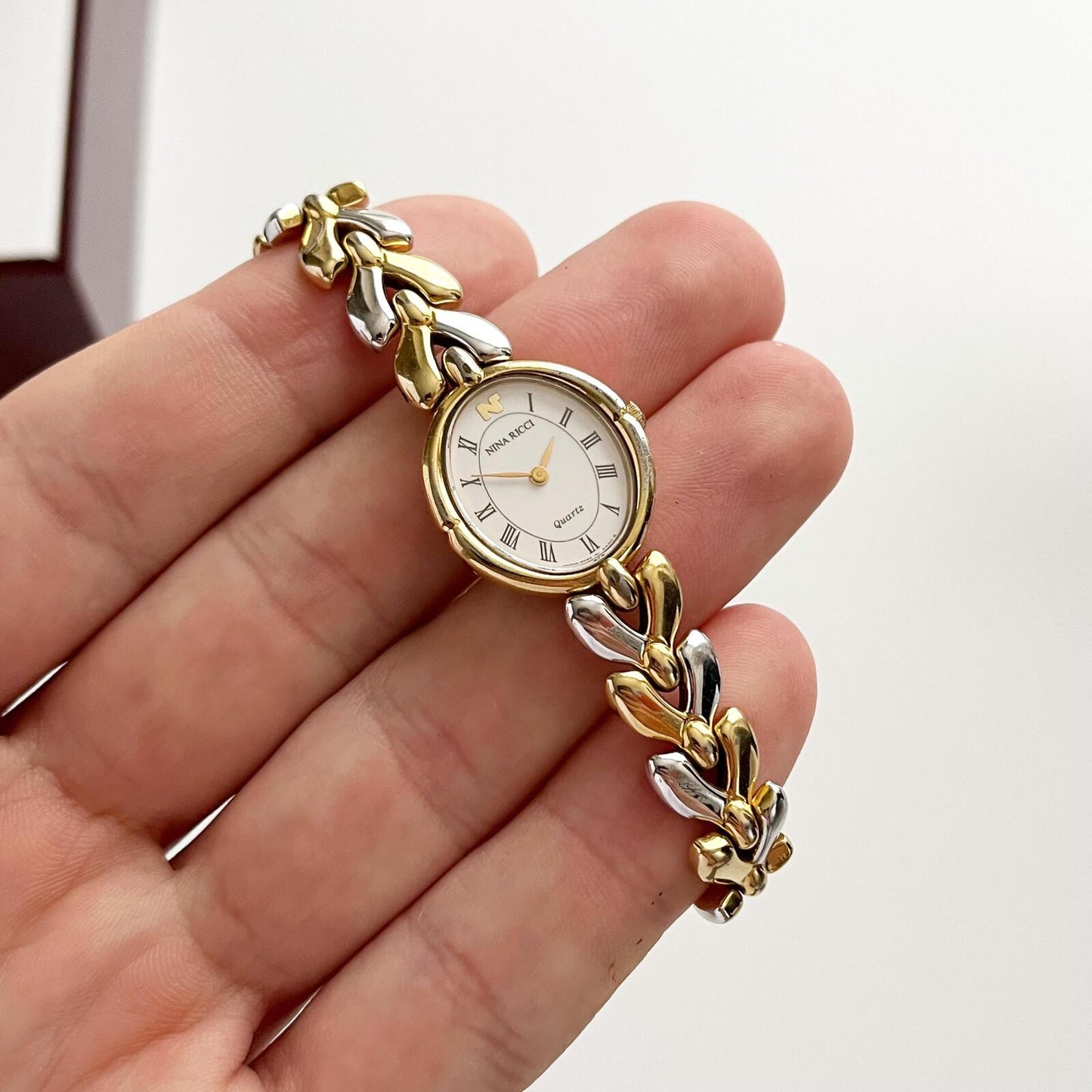 Vintage Watch - Boxed gift for her, Ladies gold tone Nina Ricci Watch