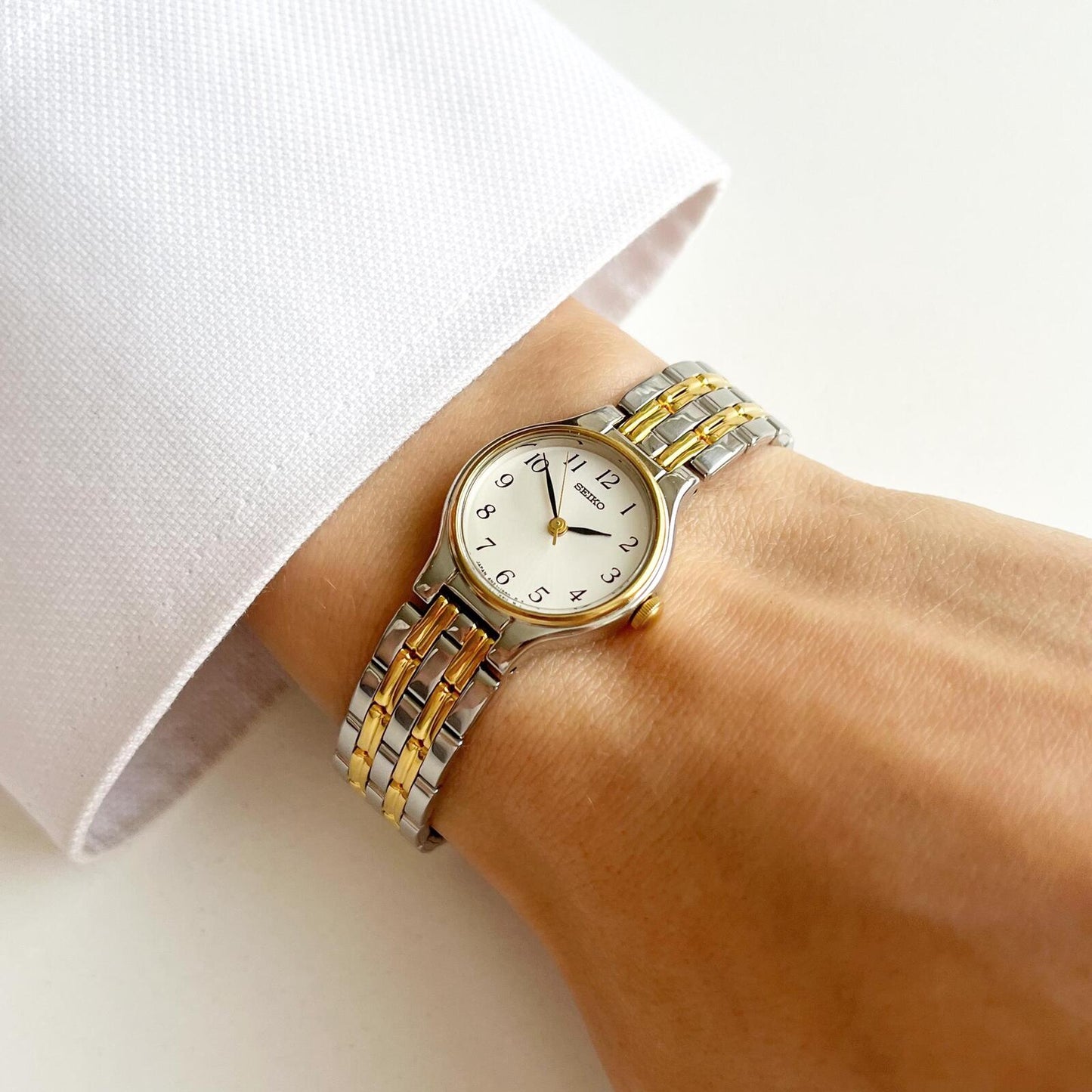 Seiko TwoTone Women’s Vintage Watch, Boxed, Gift for Her - 15.5cm