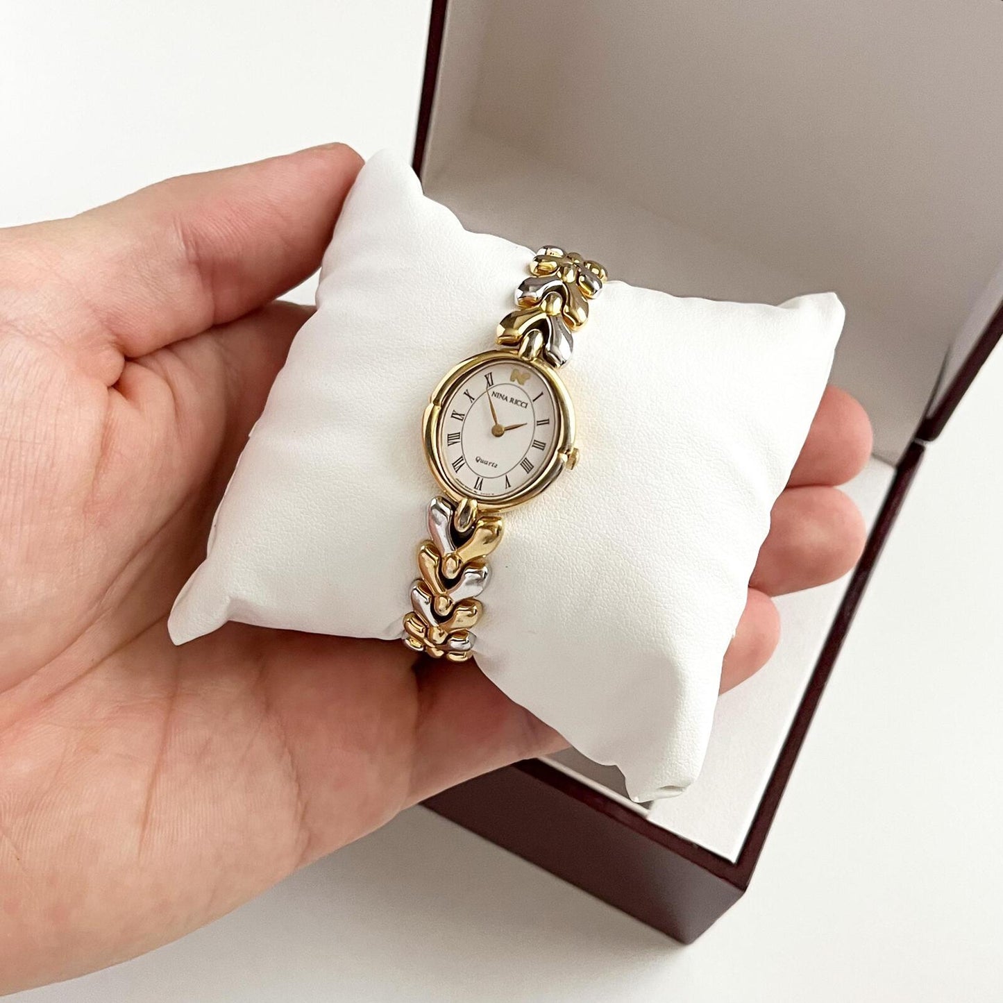 Vintage Watch - Boxed gift for her, Ladies gold tone Nina Ricci Watch