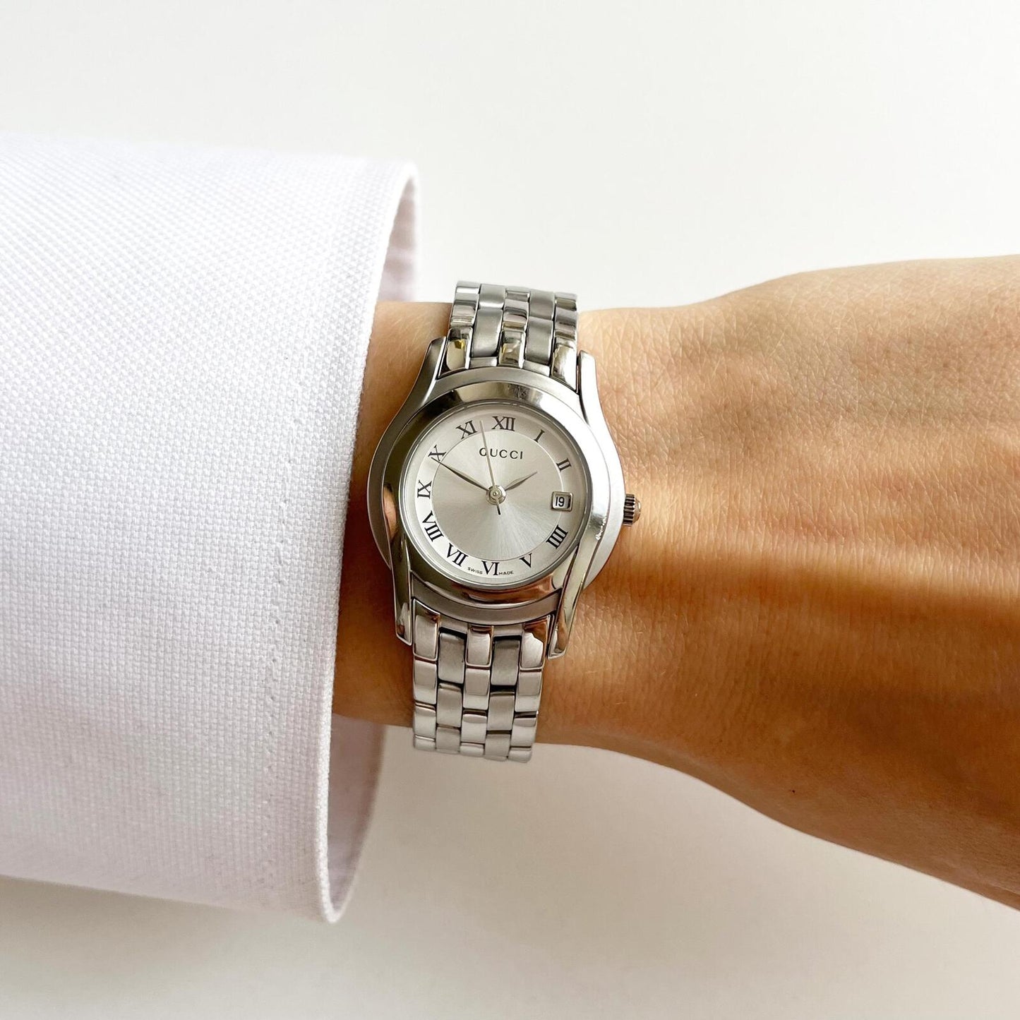 Gucci Women’s Vintage Watch, Silver, Boxed, Gift for Her - 16.5cm