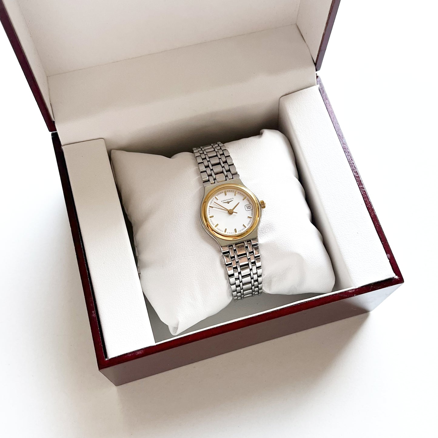 Longines Vintage Womens TwoTone Date Watch, Boxed, Gift for Her - 17cm