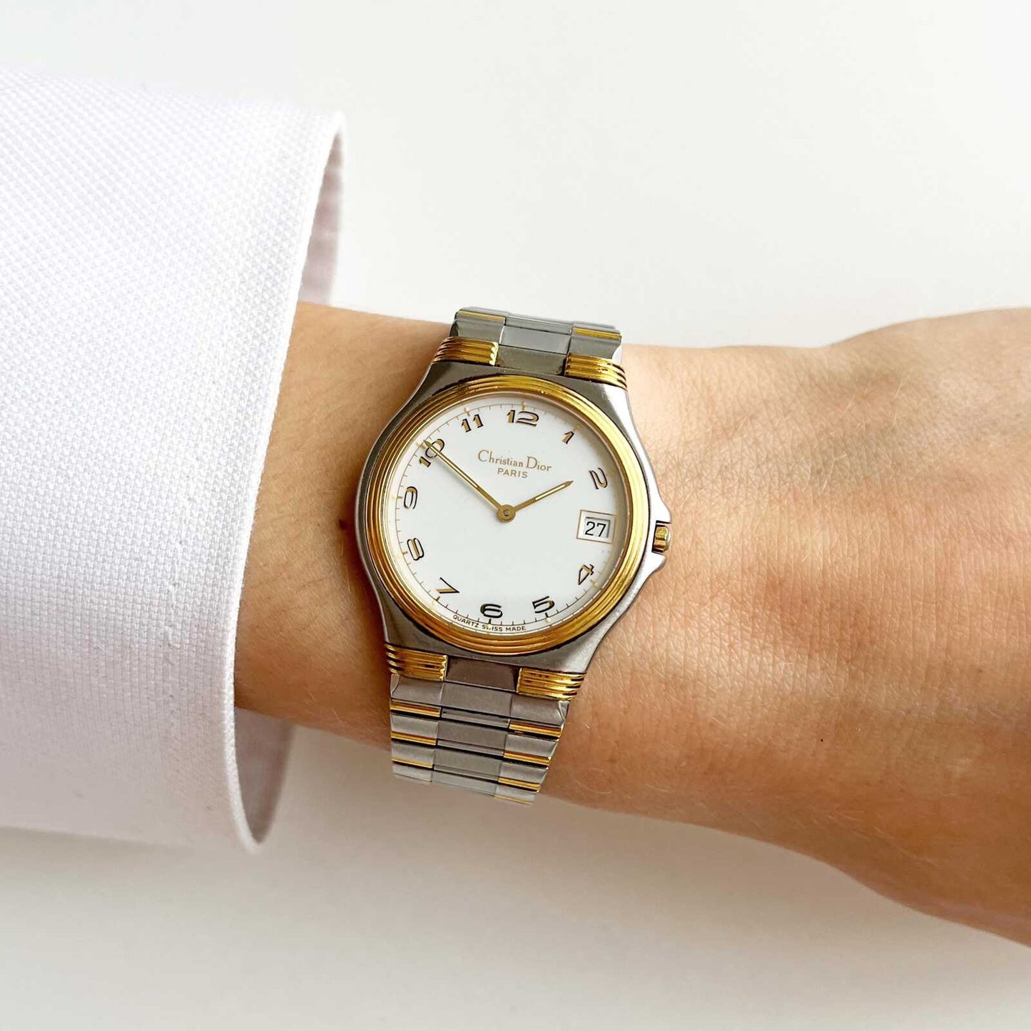 Christian Dior Vintage TwoTone Women’s Watch, Gift For Her, Boxed, 19cm