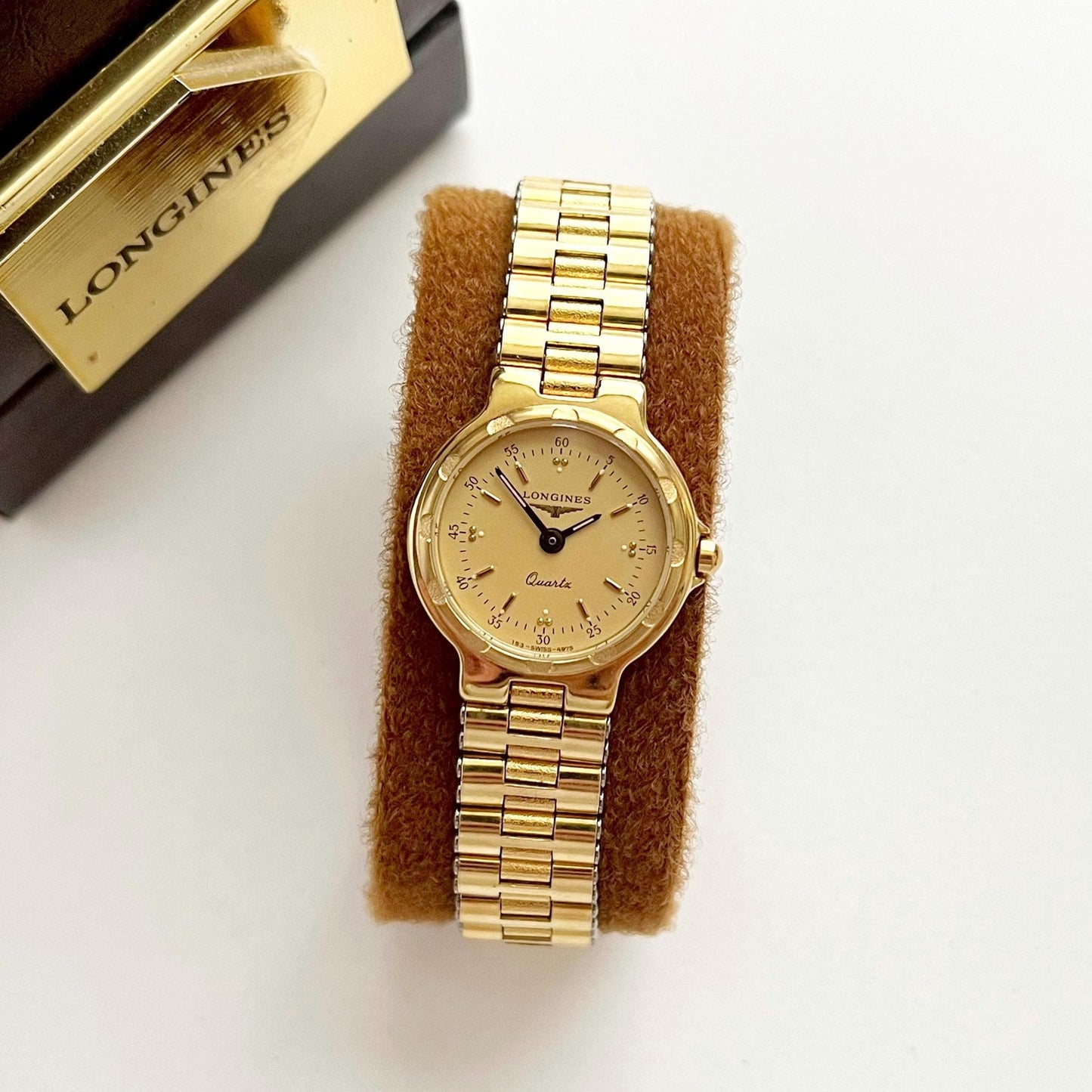 Longines Vintage Womens Gold Watch, Boxed, Gift for Her - 16.5cm