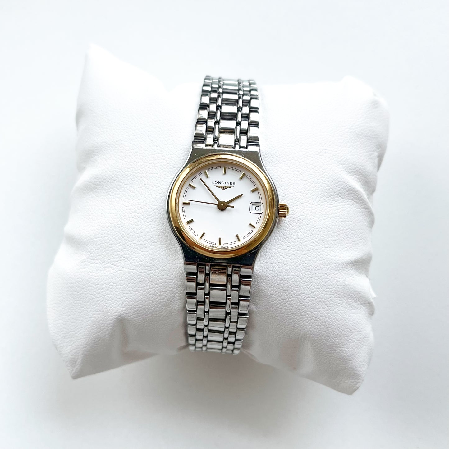 Longines Vintage Womens TwoTone Date Watch, Boxed, Gift for Her - 17cm