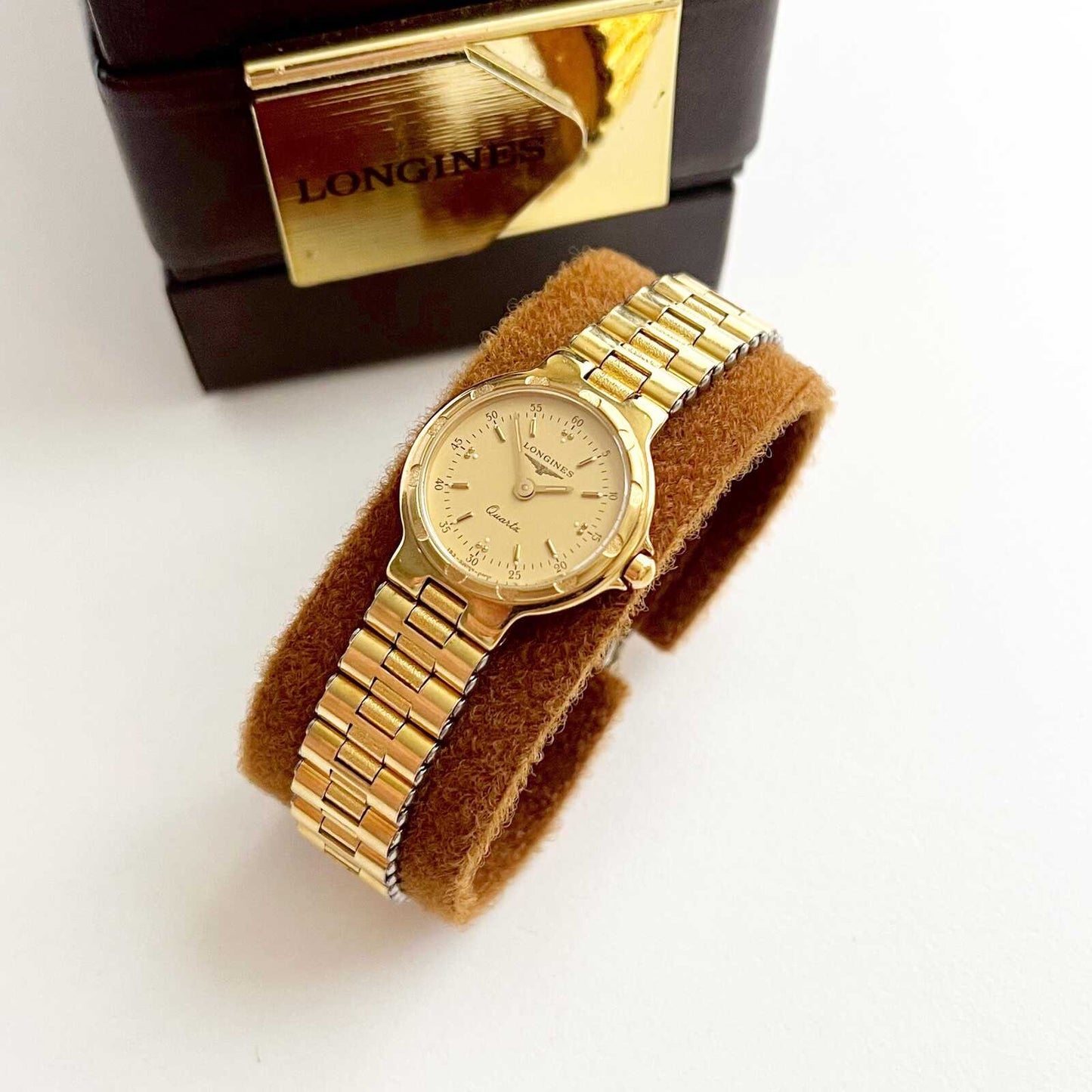 Longines Vintage Womens Gold Watch, Boxed, Gift for Her - 16.5cm