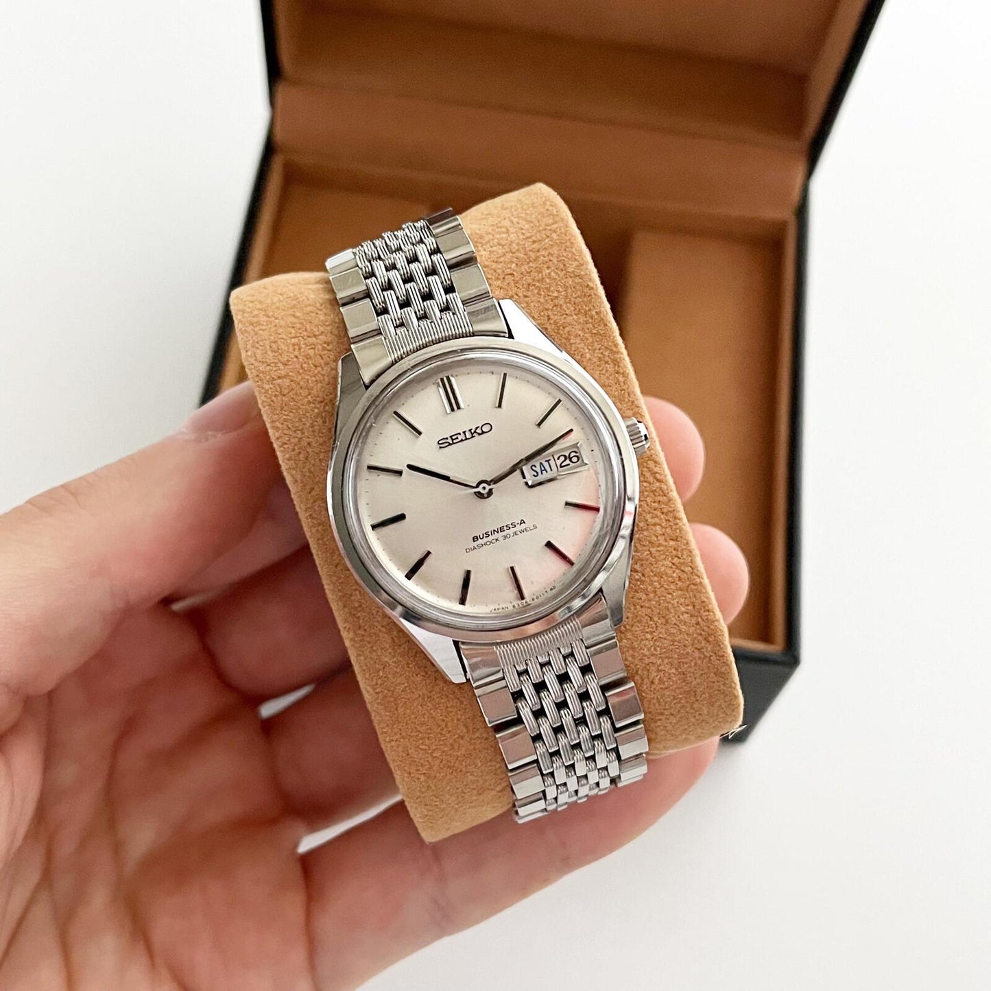 Seiko Vintage Mechanical Automatic Vintage Men’s Stainless Steel, Boxed 18.5cm