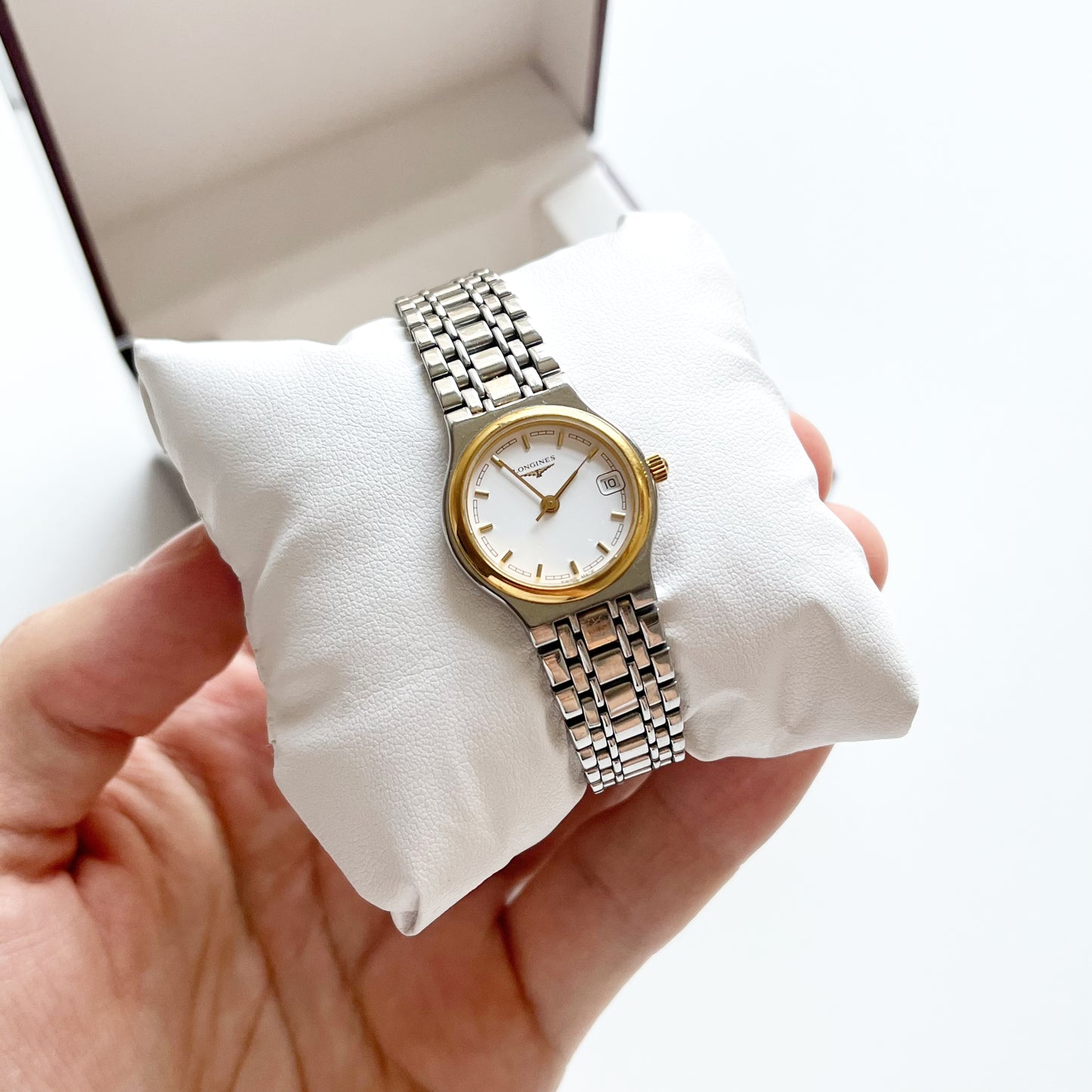 Longines Vintage Womens TwoTone Date Watch, Boxed, Gift for Her - 17cm