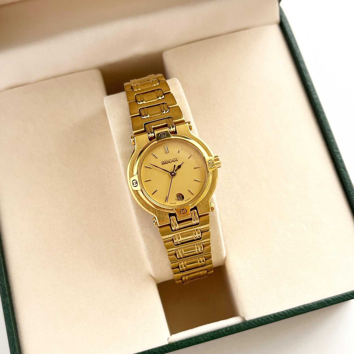 Gucci MINT Vintage Gold Women's Watch, Rare, Gift For Her, Boxed, 16.5cm
