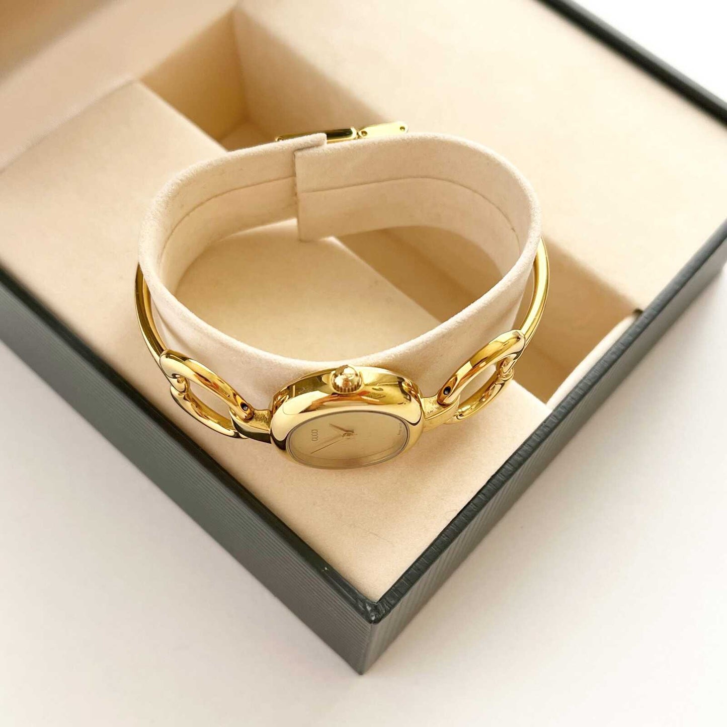 Gucci Watch, Gold Vintage Womens Bangle Boxed Watxh, Gift For Her, 16cm