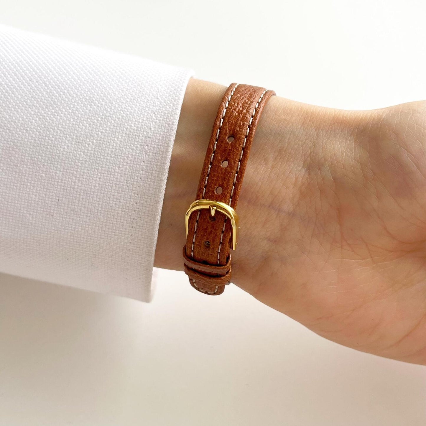Longines Women’s Gold Vintage Watch, Brown Leather Band, Boxed, Gift for Her