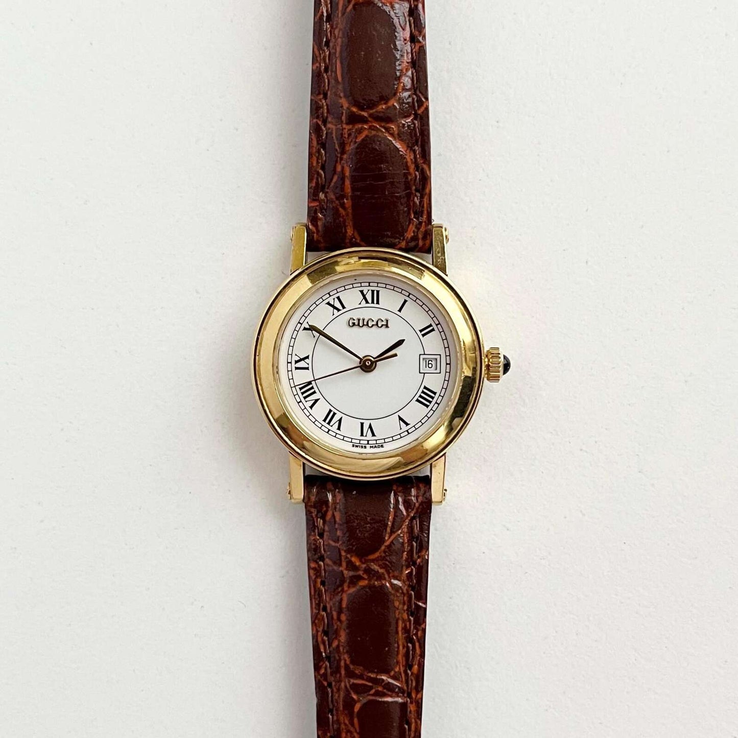 Gucci Gold Vintage Womens Watch, New Band, Gift for Her, Boxed