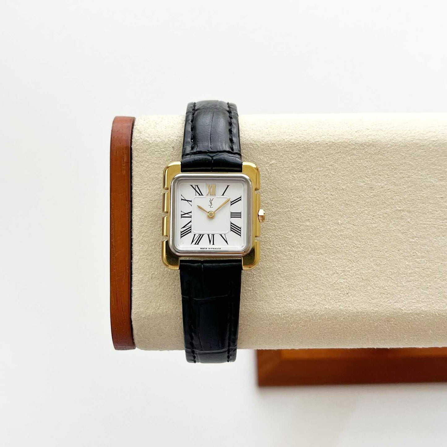 Yves Saint Laurent Square Gold Vintage Womens Watch, Gift for Her, Boxed