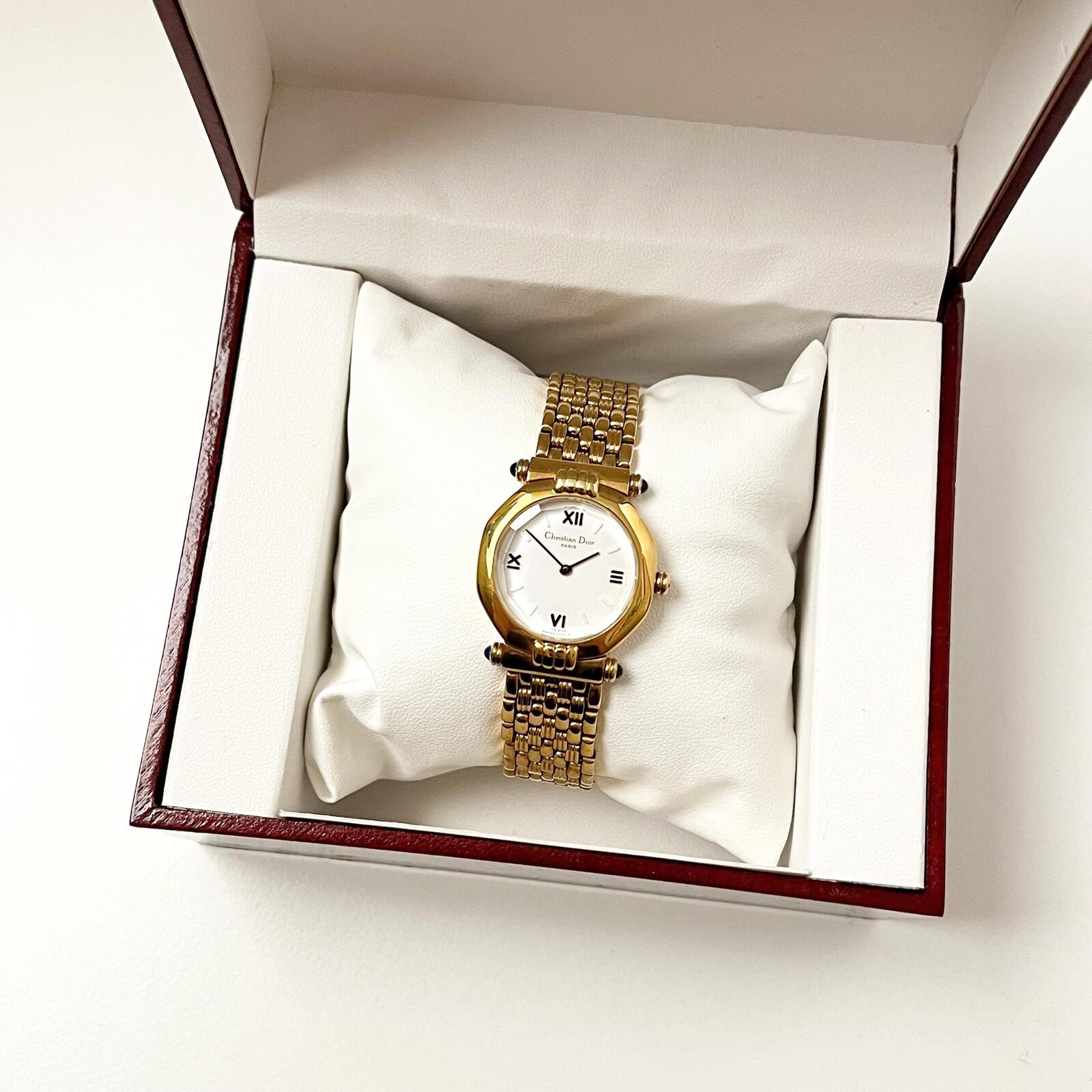 Christian Dior Gold Vintage Women's Watch, Gift for Her, Boxed
