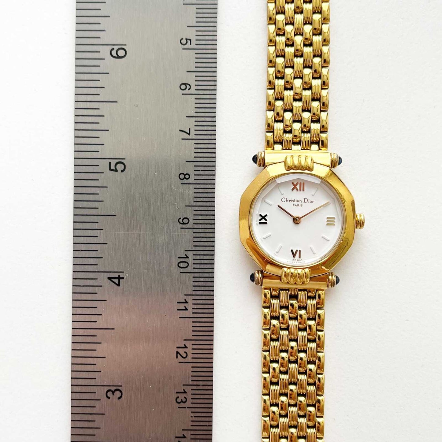 Christian Dior Gold Vintage Women’s Watch, Gift for Her, Boxed, 16cm