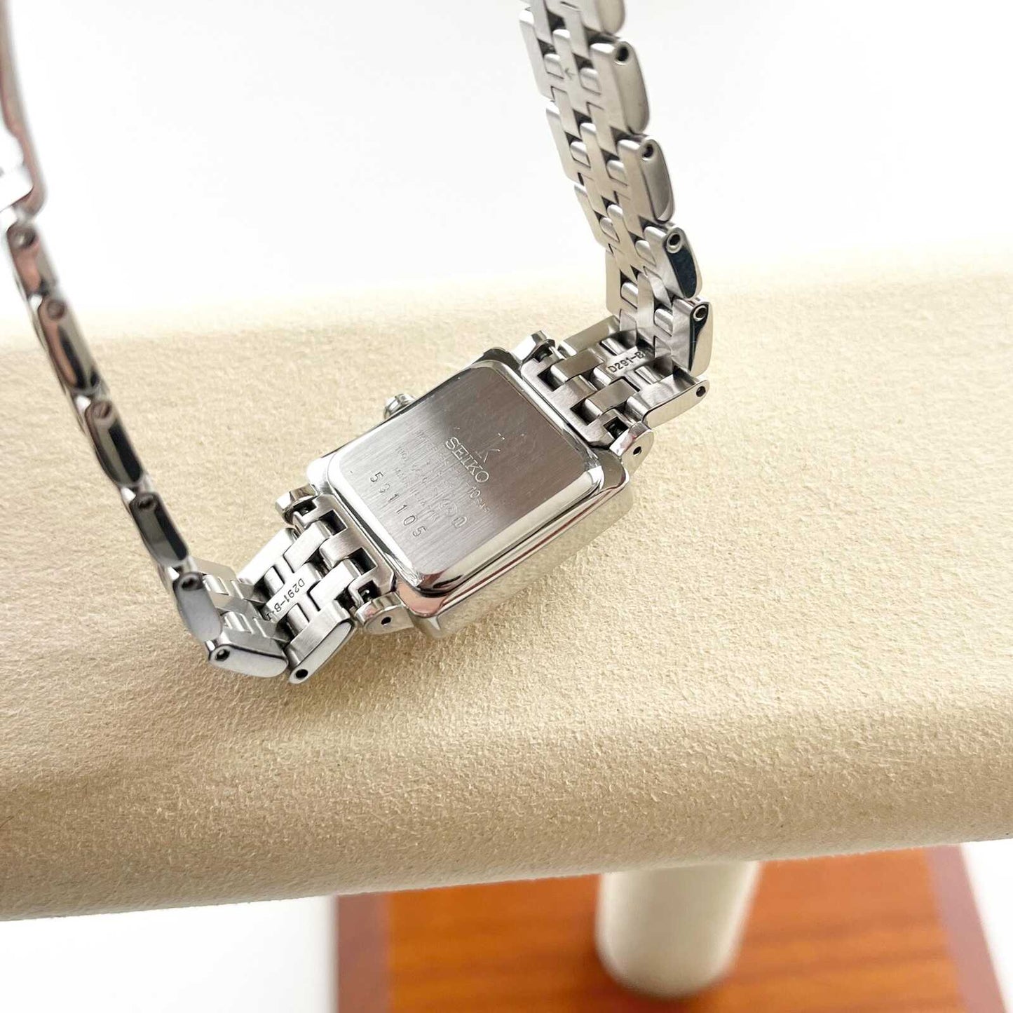 Seiko Square Silver Womens Vintage Watch, Boxed, Gift for Her, 15.5cm