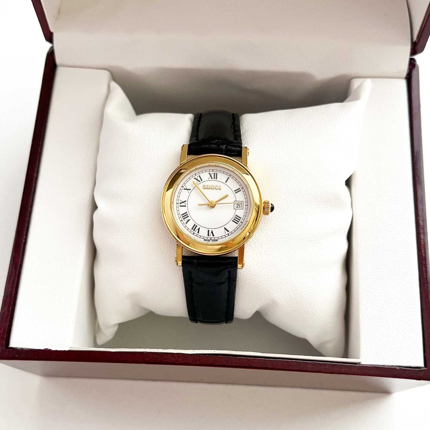 Gucci Gold Vintage Womens Watch, New Band, Gift for Her, Boxed