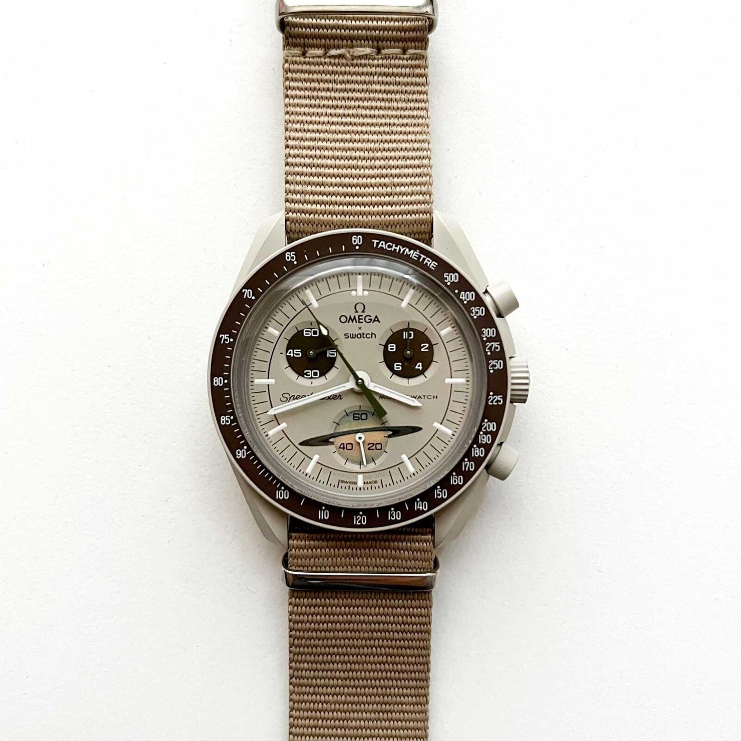 Omega x Swatch, Mission To Saturn, Full Set, 2 Bands, Mens Watch, Gift for Him
