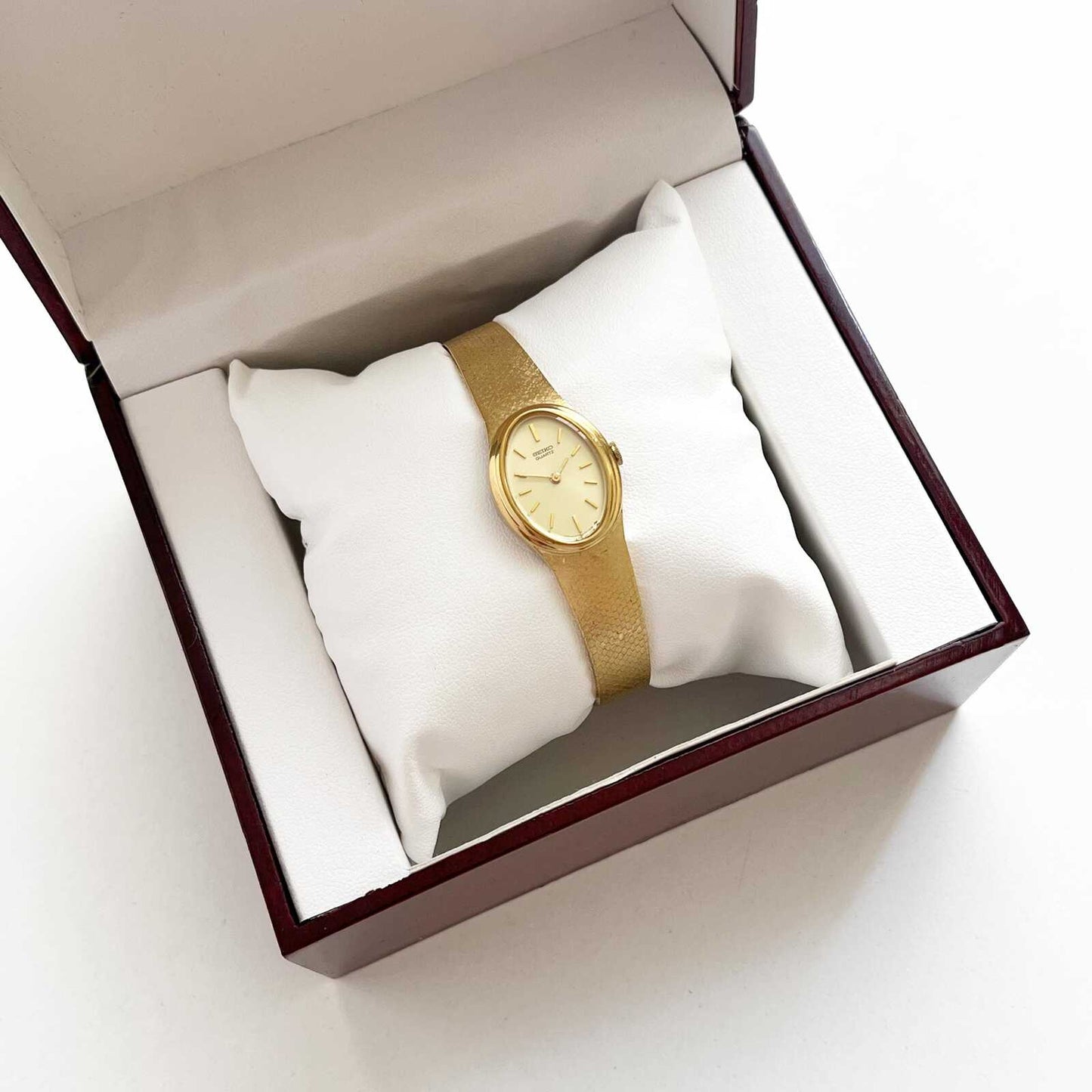 Seiko Vintage Gold Womens Watch, Boxed, Gift for Her, 16.5cm