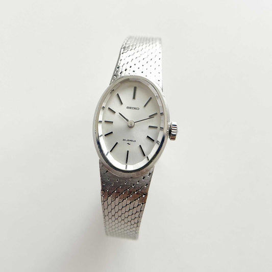 Seiko Silver Women’s Vintage Mechanical  Watch, Boxed, Gift for Her 16 cm