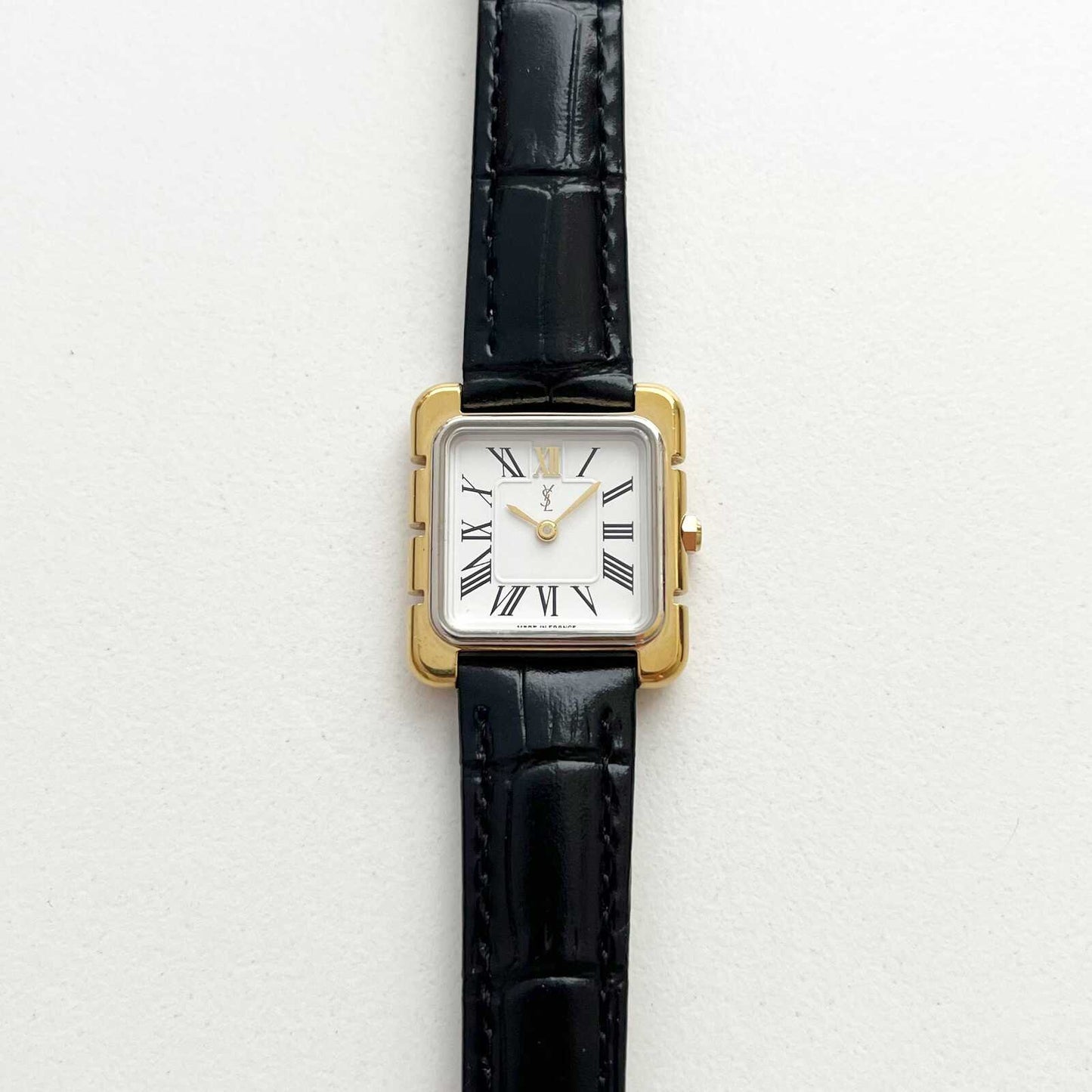 Yves Saint Laurent Square Gold Vintage Womens Watch, Gift for Her, Boxed