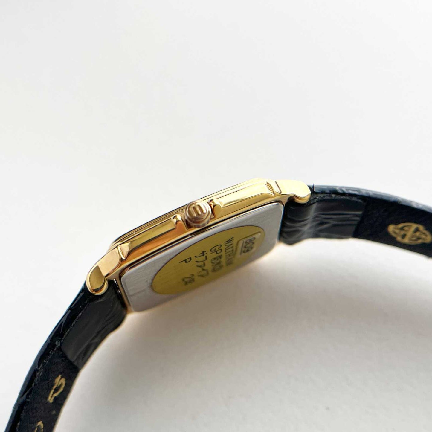 Waltham Gold Vintage Watch Watch, Leather Band, Boxed, Gift For Her