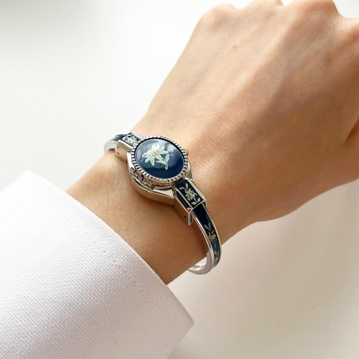 Andre Mouche Vintage Silver Watch, Boxed, Goft for Her