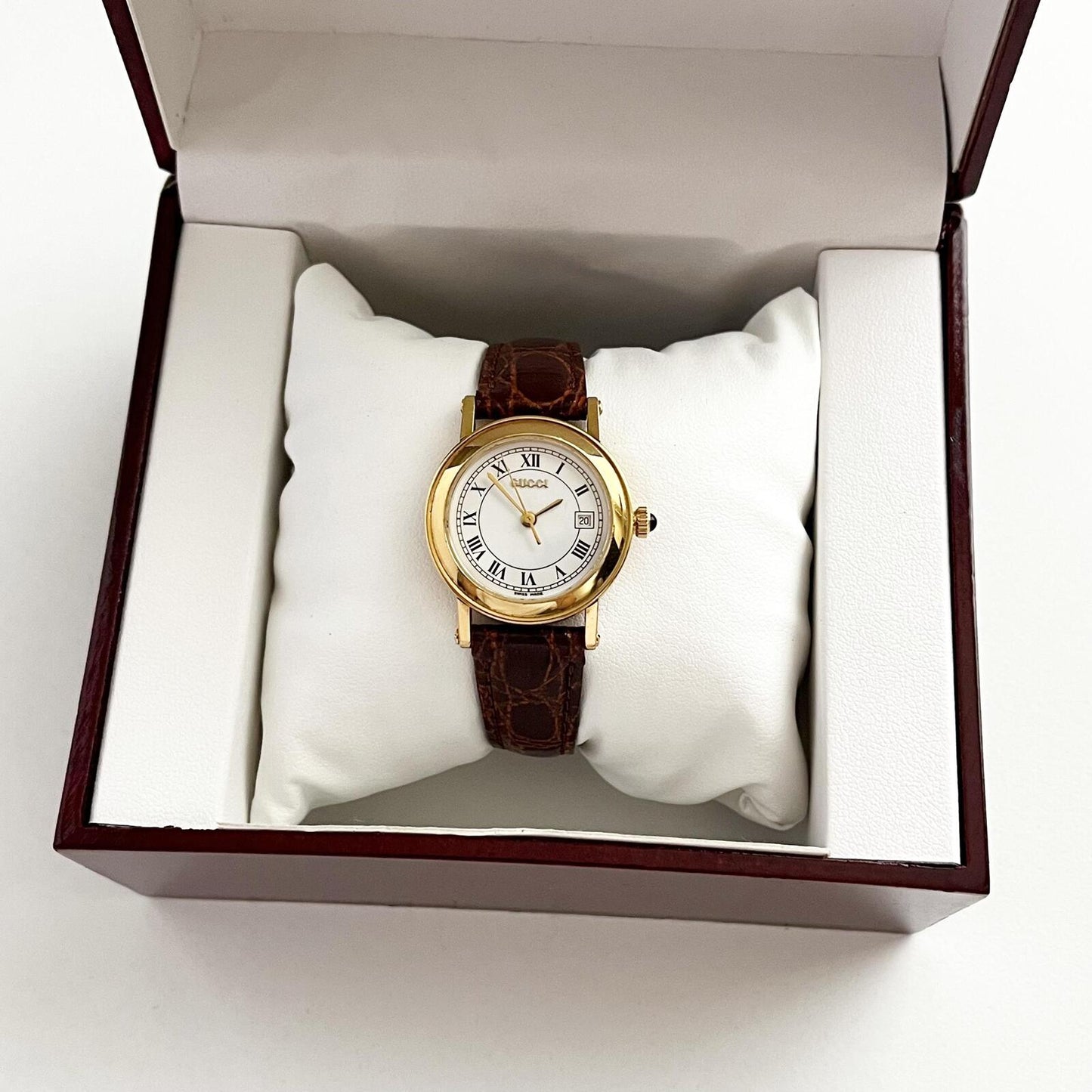Gucci Gold Vintage Womens Watch, New Band, Gift for Her, Boxed