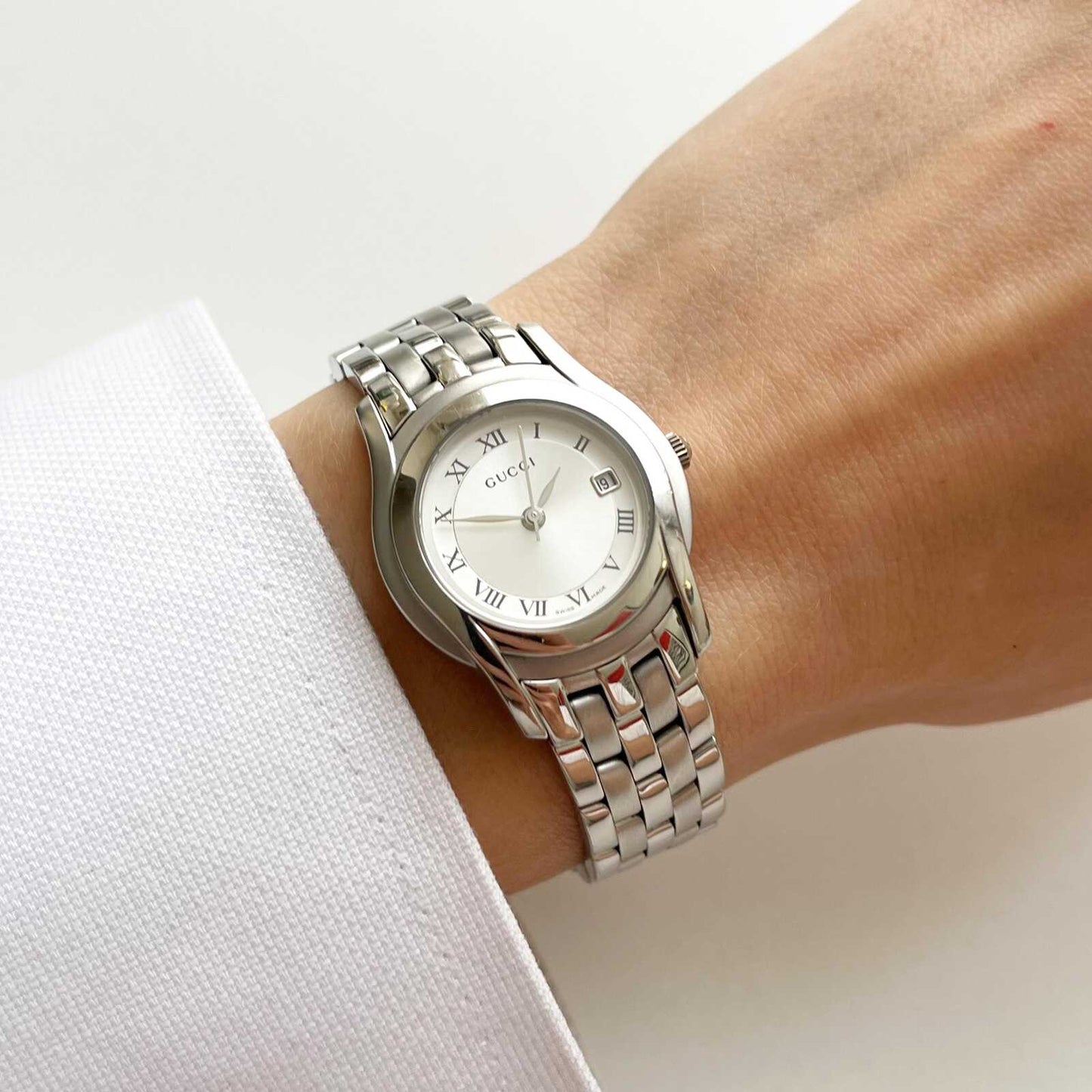 Gucci Women’s Vintage Watch, Silver, Boxed, Gift for Her - 16.5cm