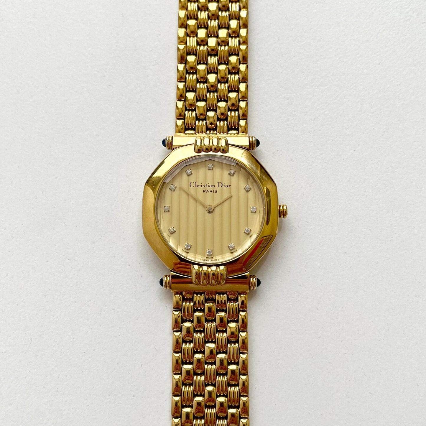 Christian Dior Vintage Watch, RARE Gold Womens Watch, Full Set, Gift for Her