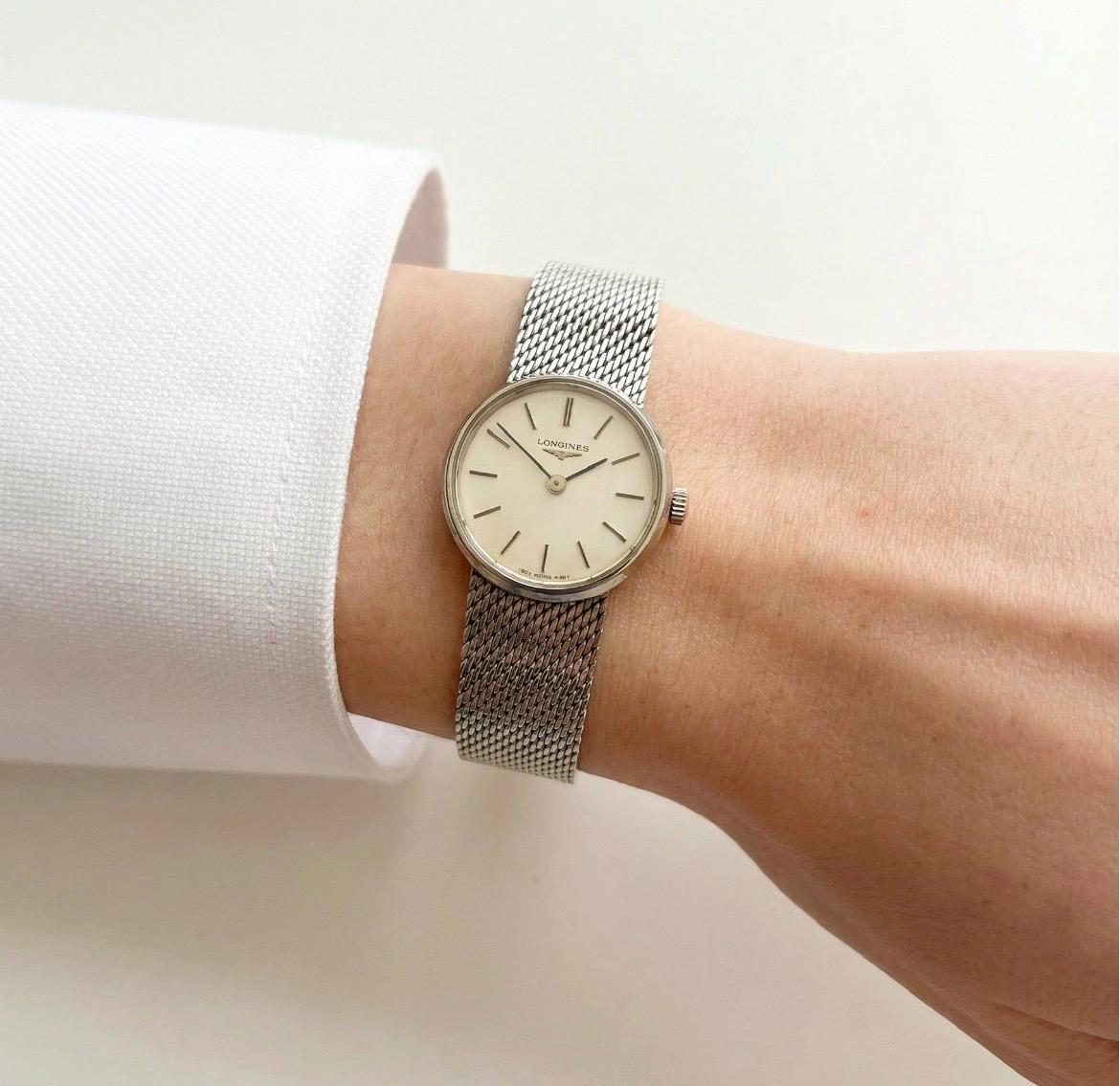 Vintage Longines Women’s Silver Watch, Boxed, Gift For Her