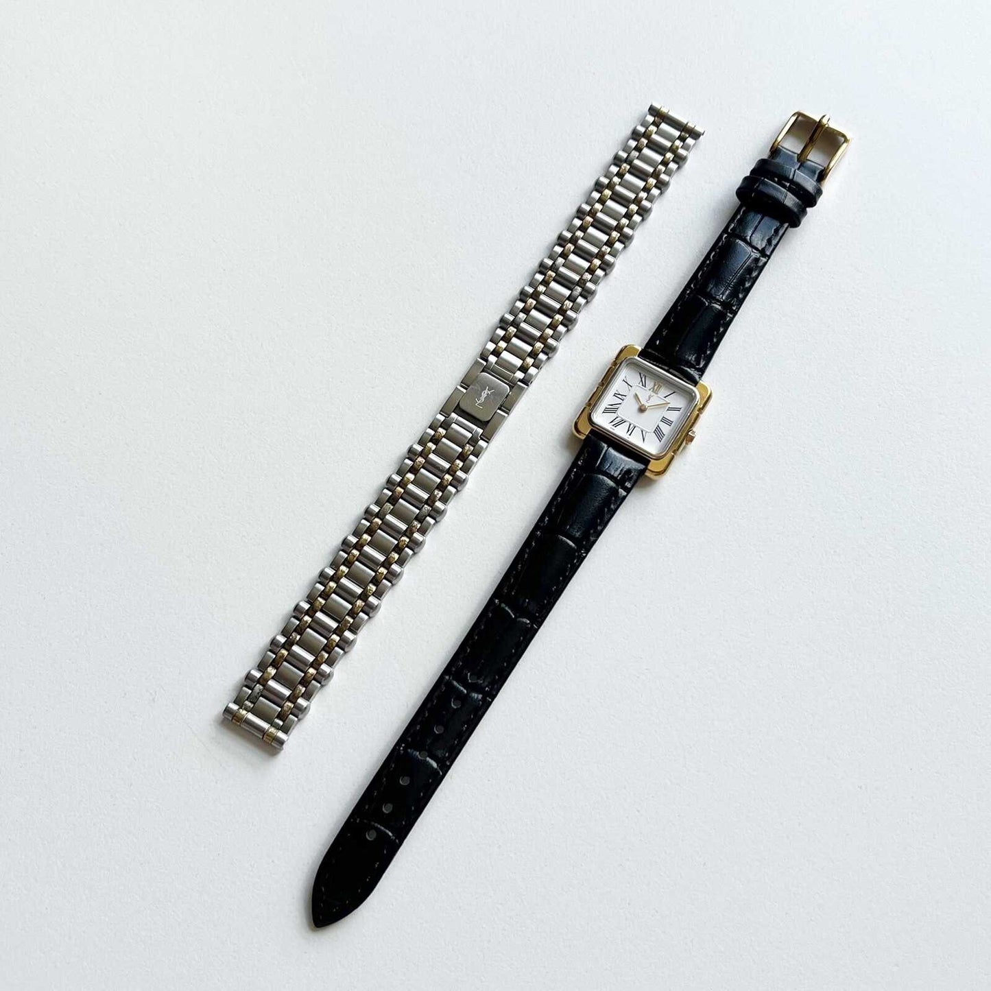 Yves Saint Laurent Square Gold Vintage Womens Watch, Gift for Her, Boxed