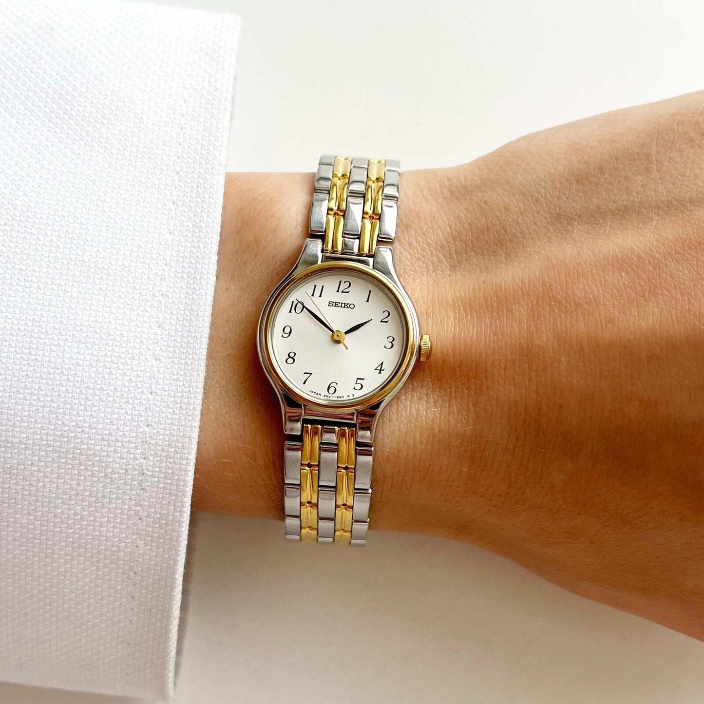 Seiko TwoTone Women’s Vintage Watch, Boxed, Gift for Her - 15.5cm