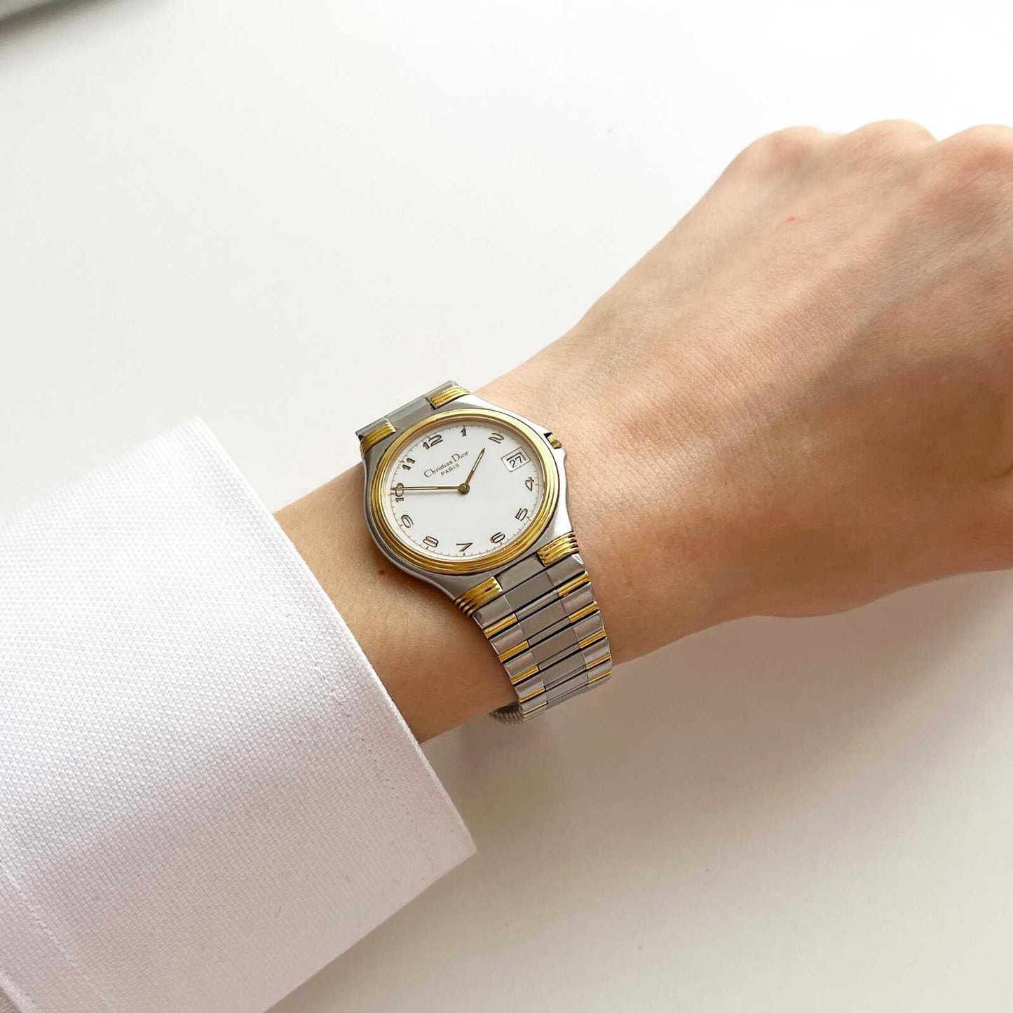 Christian Dior Vintage TwoTone Women’s Watch, Gift For Her, Boxed, 19cm